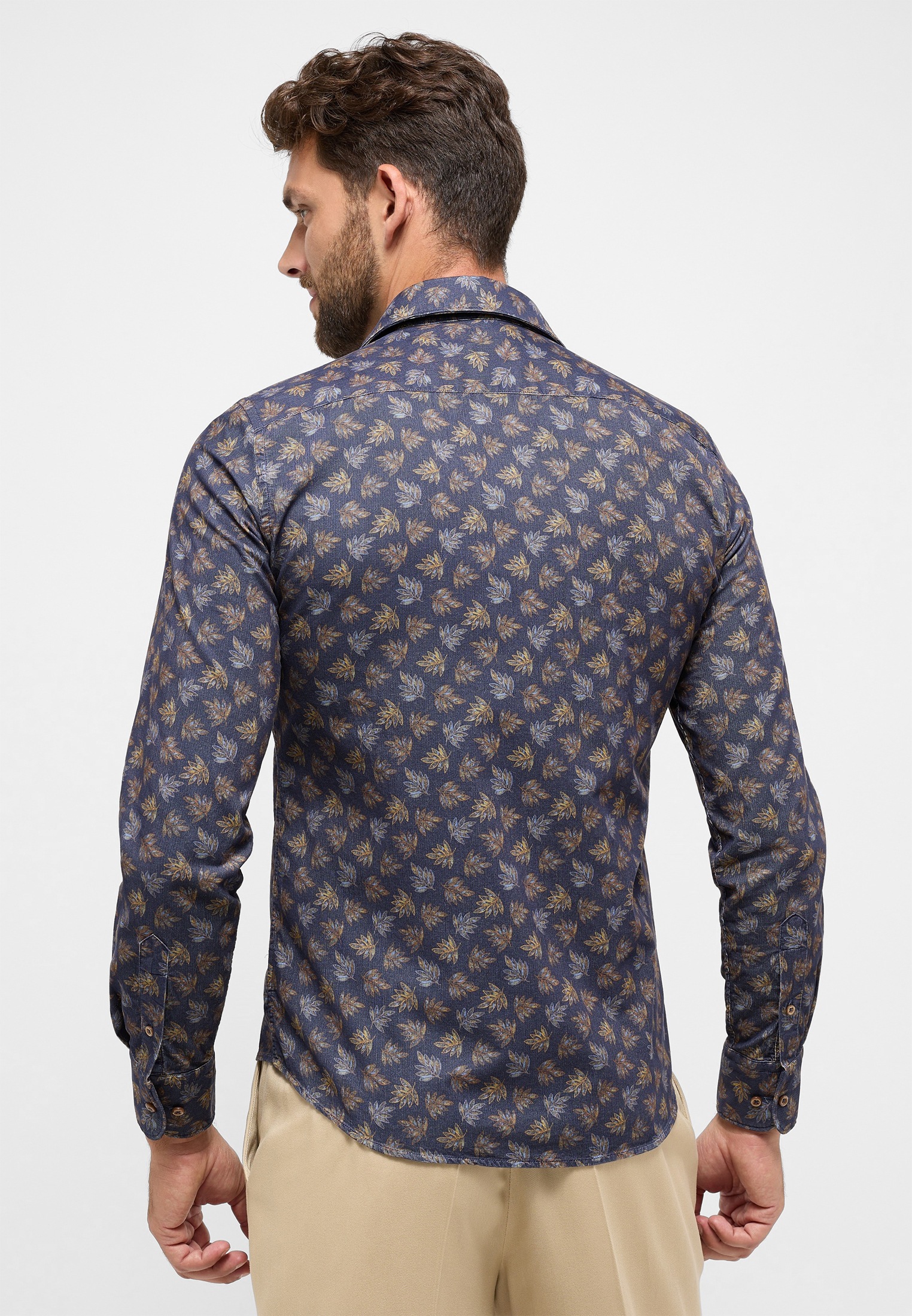 Eterna Langarmhemd »SLIM FIT« EASY IRON (bügelleicht)