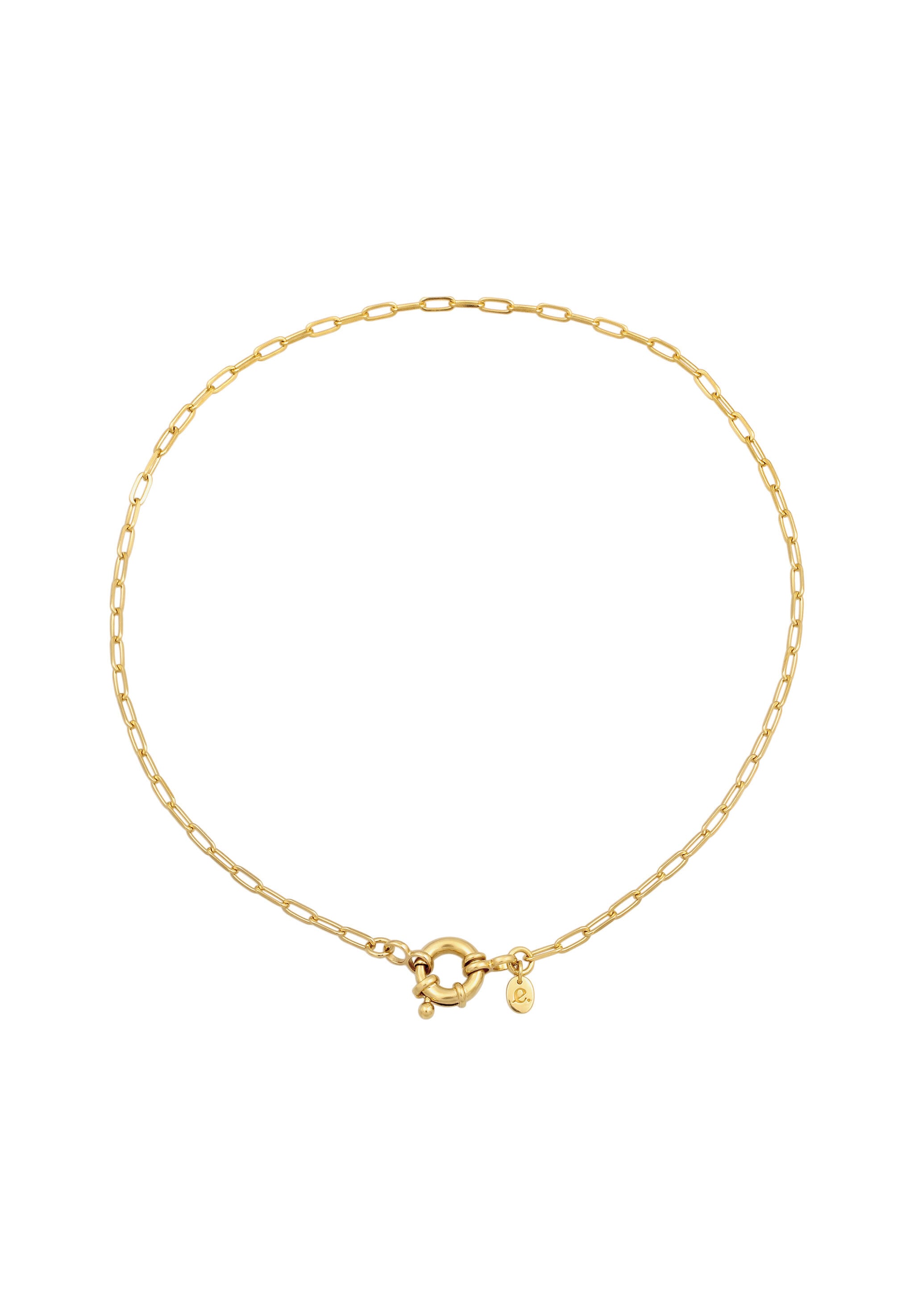 Elli Kette ohne Anhänger »Halskette Gliederkette Federring Modern 925 Sterling Silber«