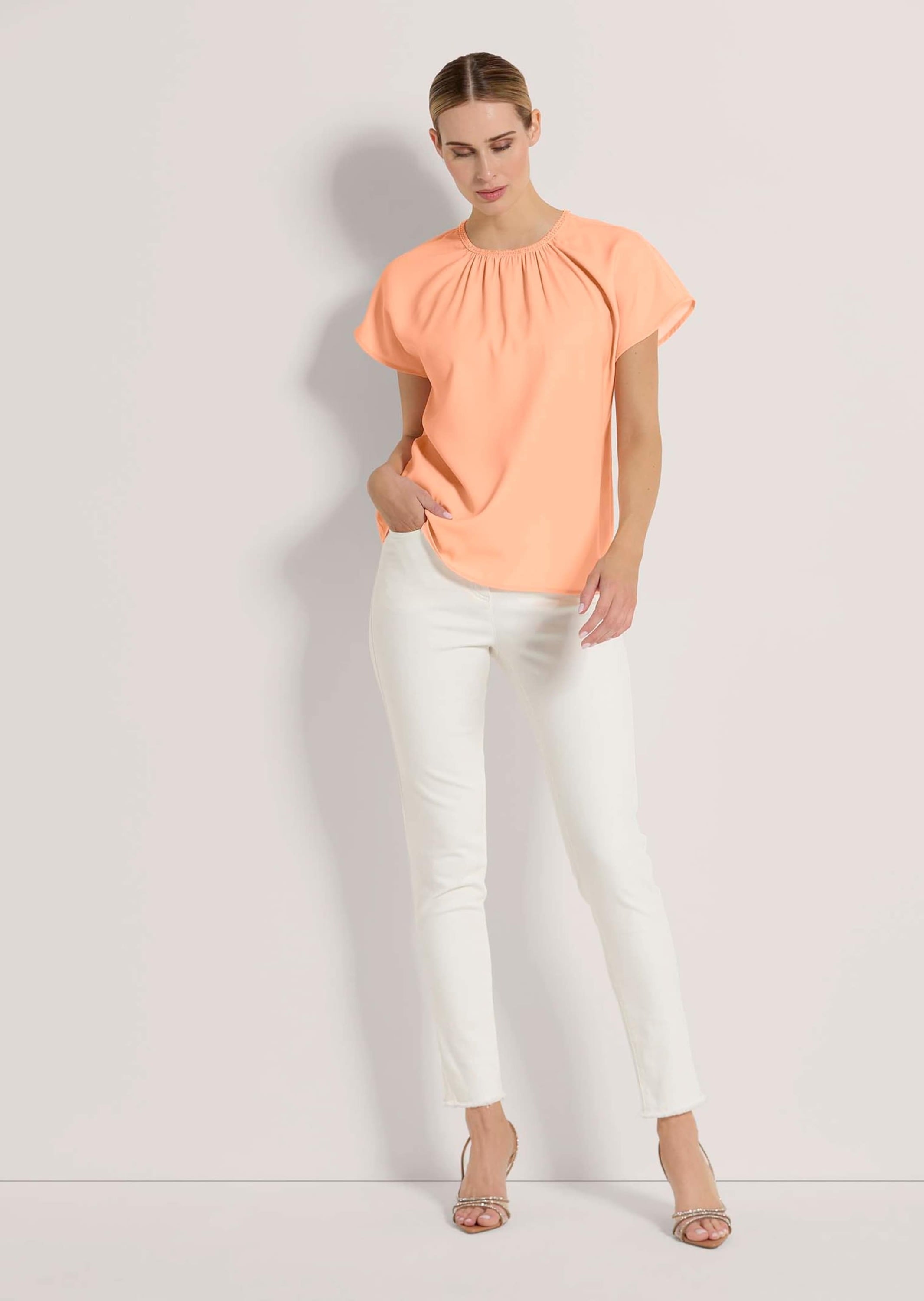 MADELEINE Shirtbluse »Blusenshirt Sommerliches Freizeitshirt mit Falten«