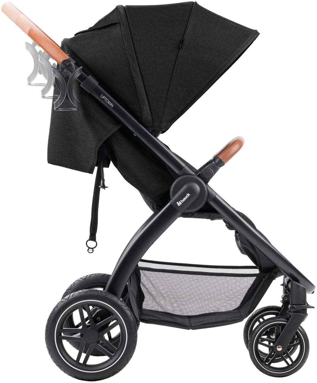 Hauck Kinder-Buggy »Uptown, Black Melange«, 22 kg, bis 22 kg belastbar