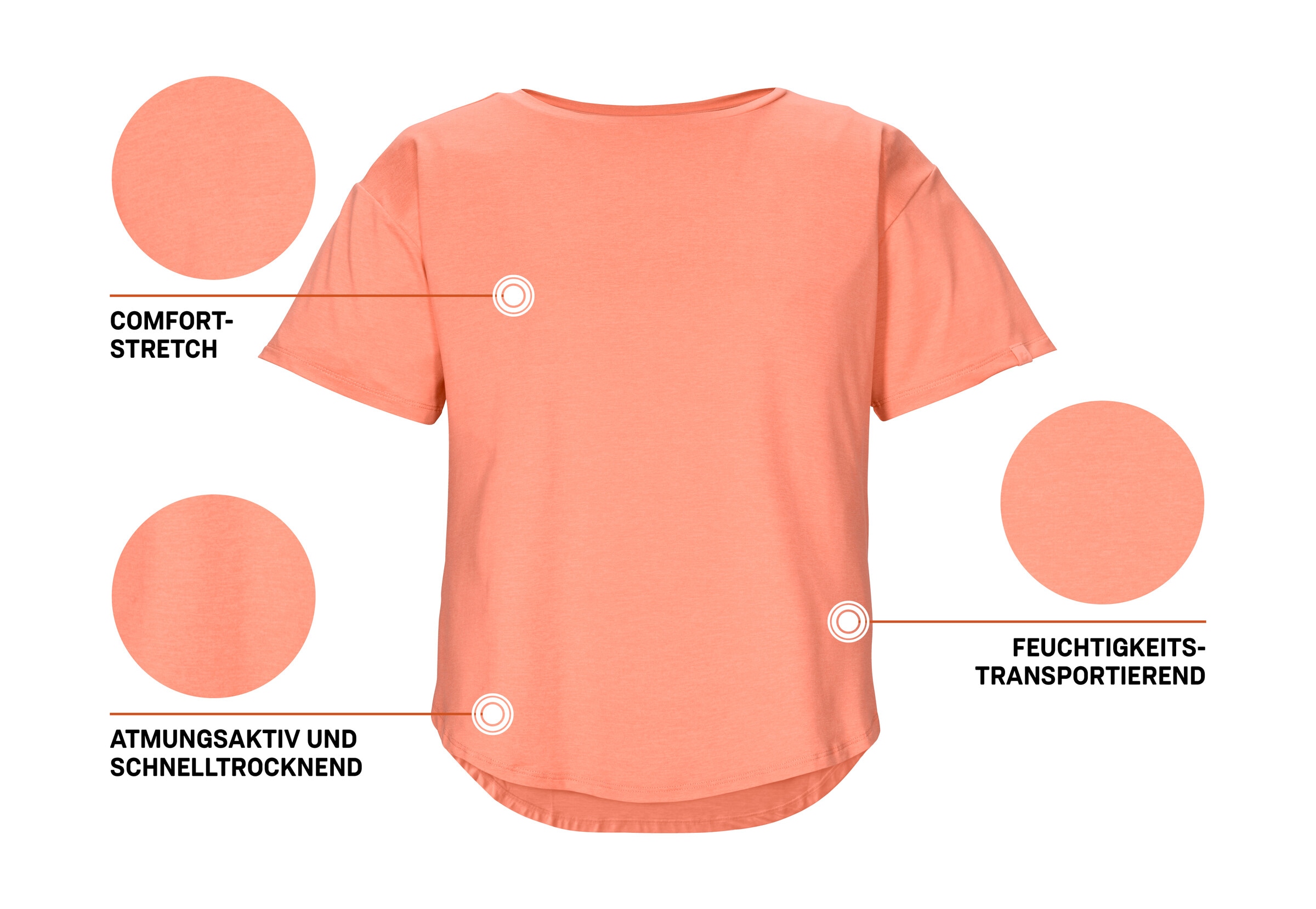 Killtec T-Shirt »KOS 174 WMN TSHRT« Leichtes, atmungsaktives Damen T-Shirt im Boxy-Schnitt