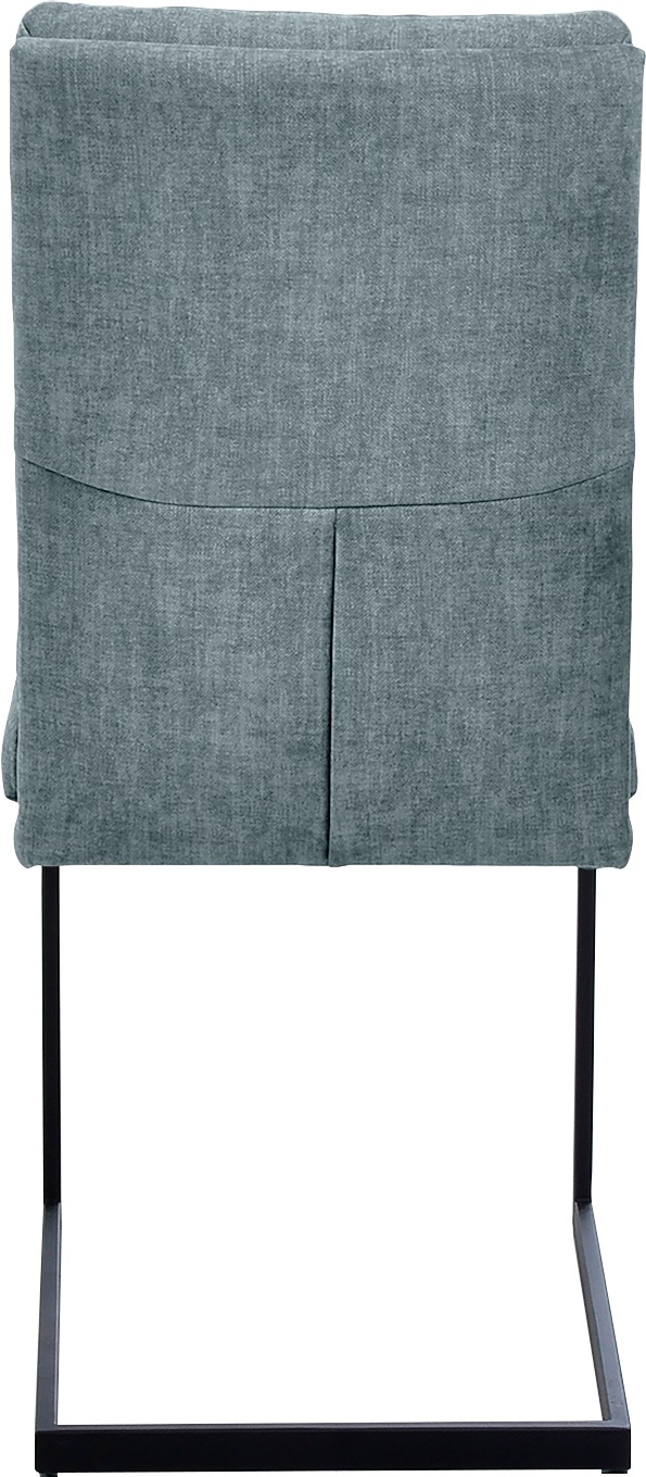 K+W Komfort & Wohnen Freischwinger () stabiles Hochkantrohr, Untergestell in Edelstahloptik oder schwarz