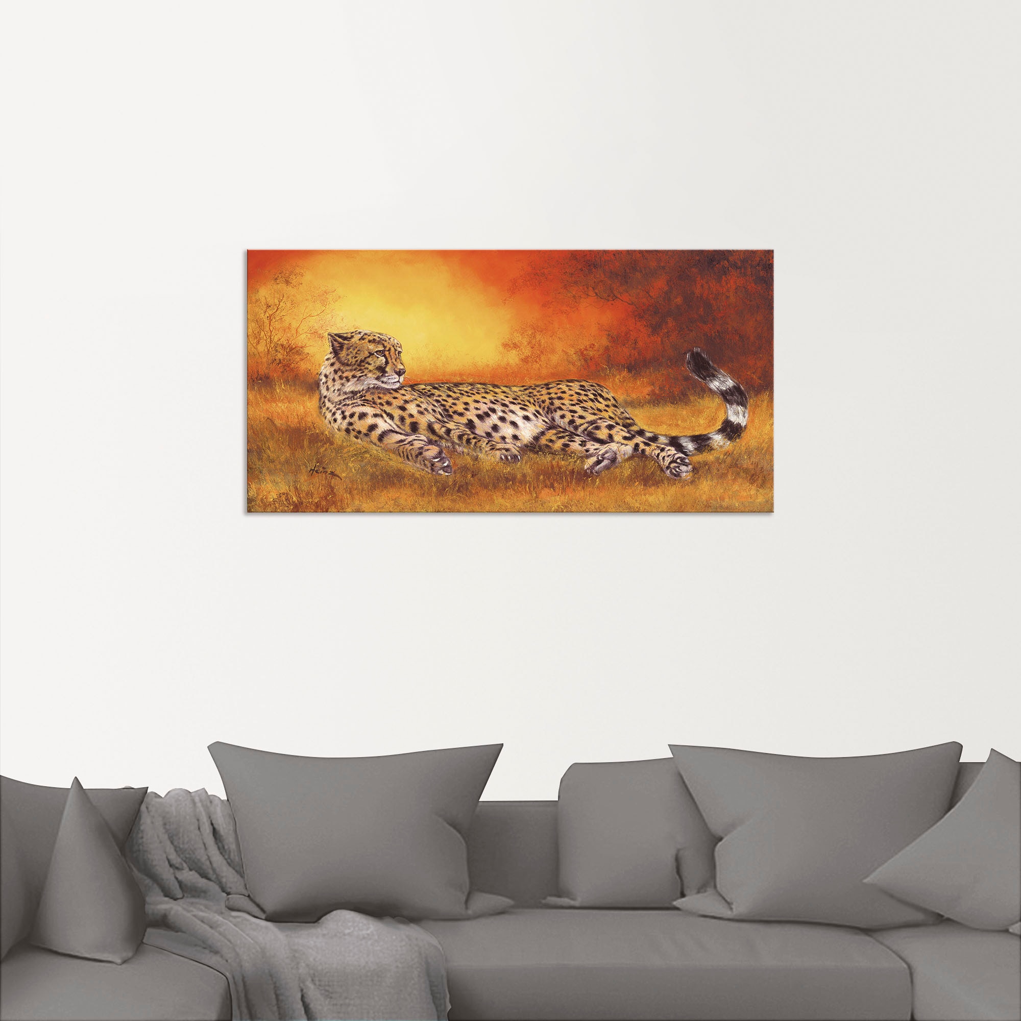 Artland Wandbild »Gepard« Geparden Bilder 1 Stk. tlg. als Alubild, Leinwandbild in verschied. Größen