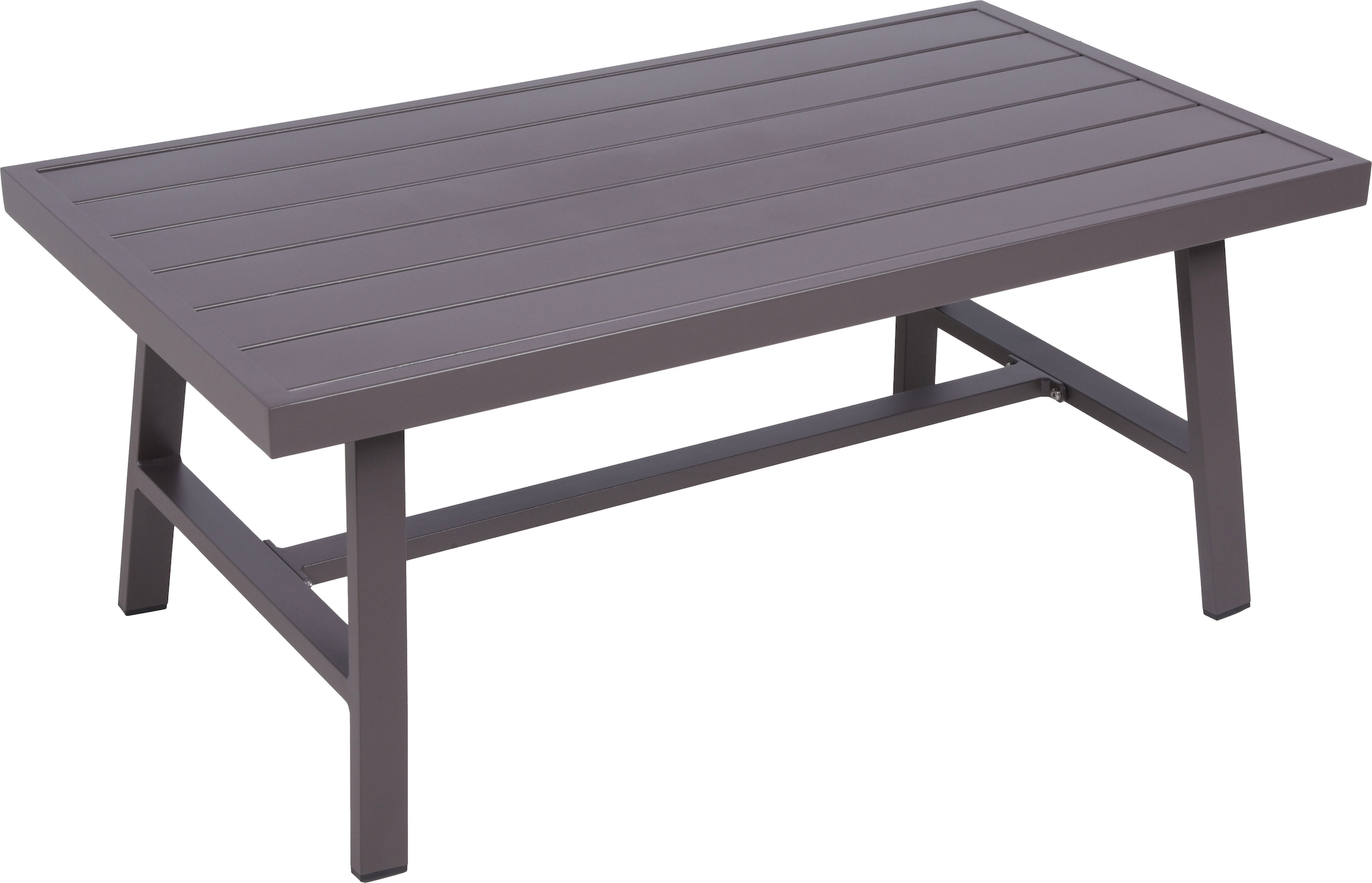 Garden Pleasure Gartenlounge-Set », Lounge-Gruppe »DENIA«« 2 Sessel,  1 Sofa,Tisch LxB: 55,5x100 cm, inkl beigen Kissen
