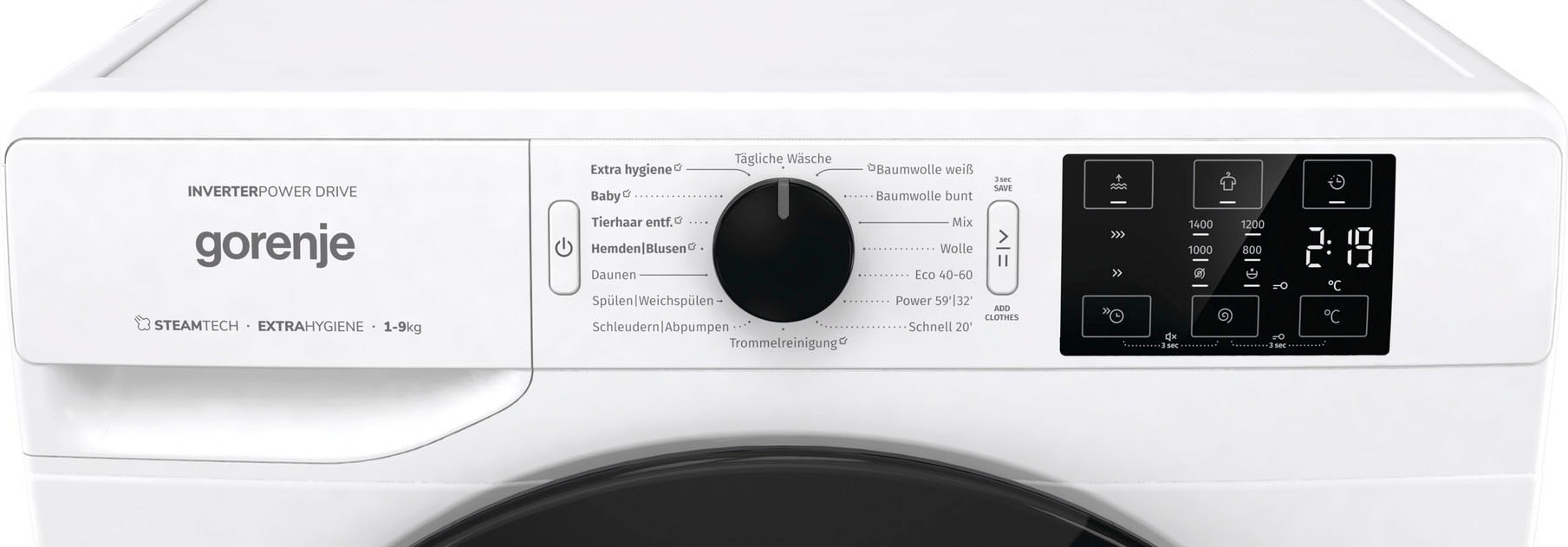 GORENJE Waschmaschine »WNEI 94 DAPS«, 9 kg, 1400 U/min