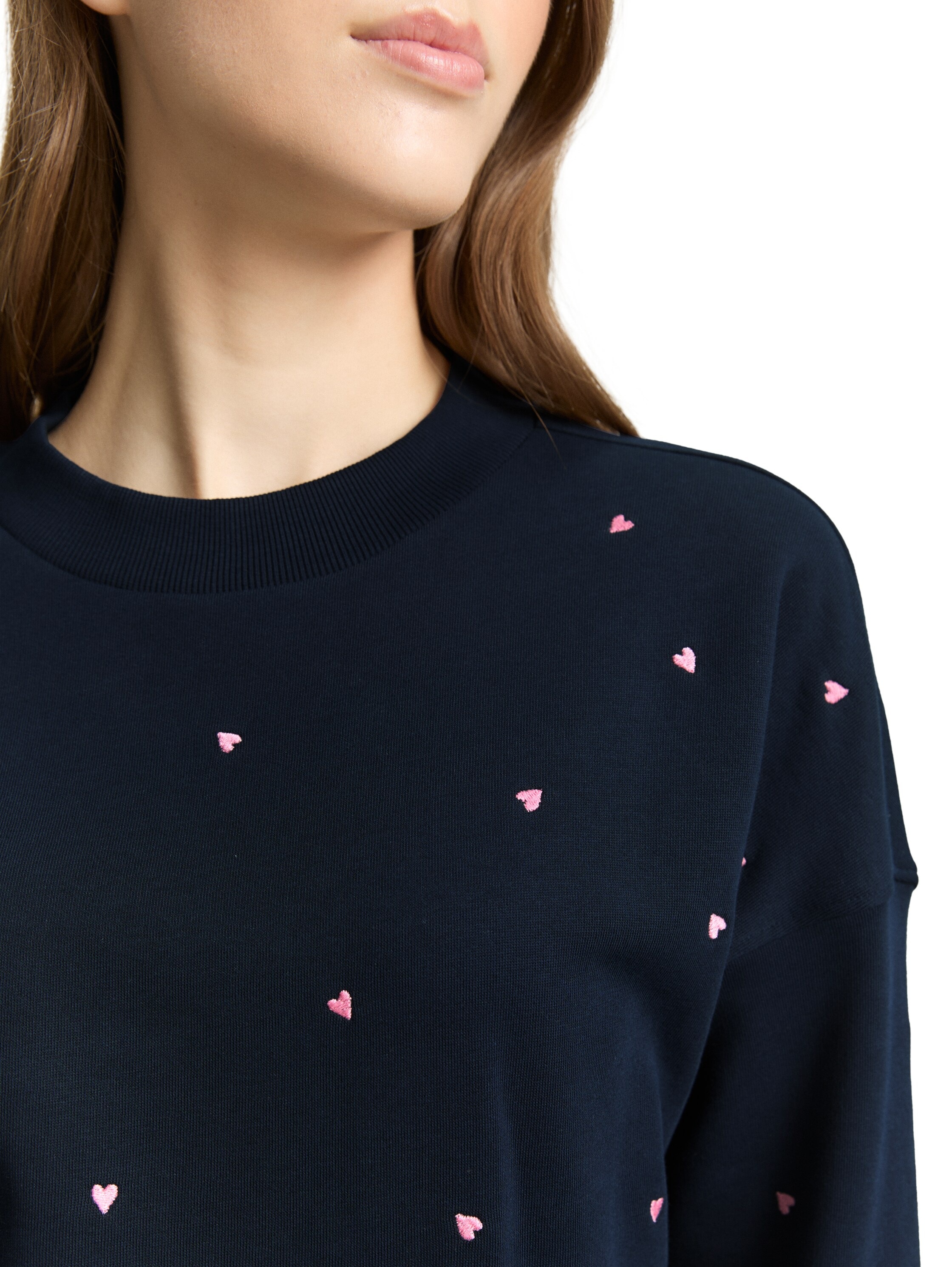 TOM TAILOR Denim Sweatshirt , mit All-Over Print
