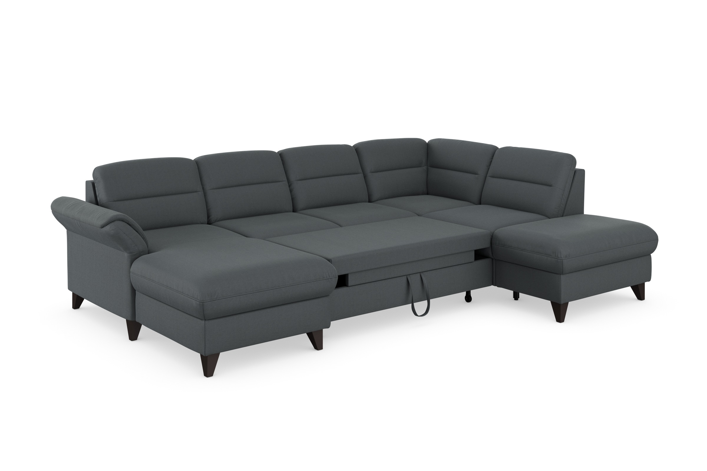 sit&more Wohnlandschaft »Mellum U-Form«, Federkern, wahlweise mit Bettfunktion, Stauraum und Armteilfunktion