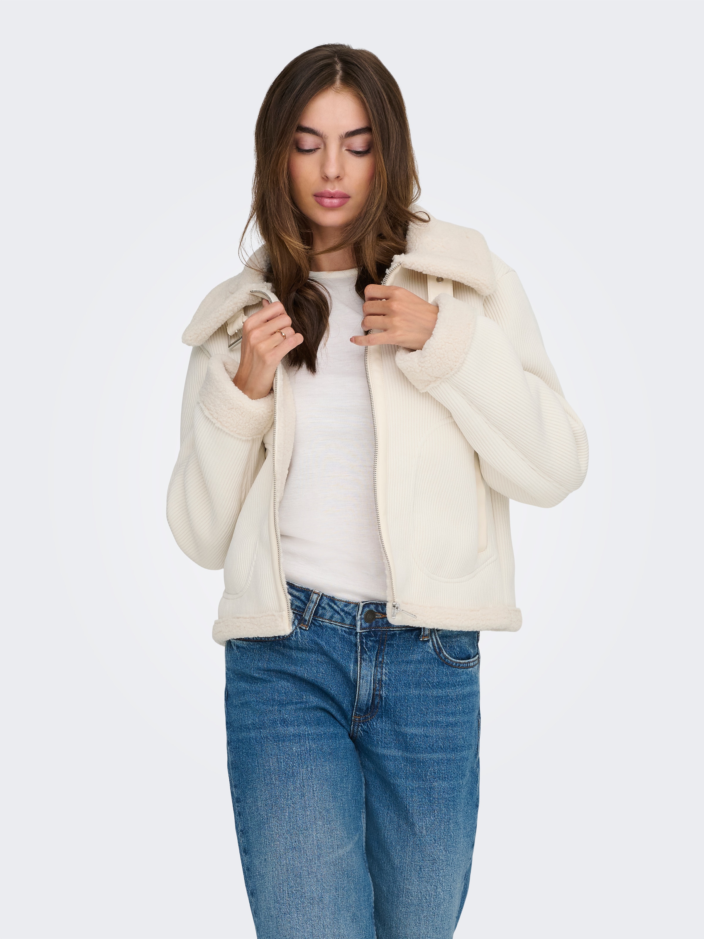 ONLY Cordjacke »ONLKINGSTON CORD BOND JACKET CC OTW« ohne Kapuze