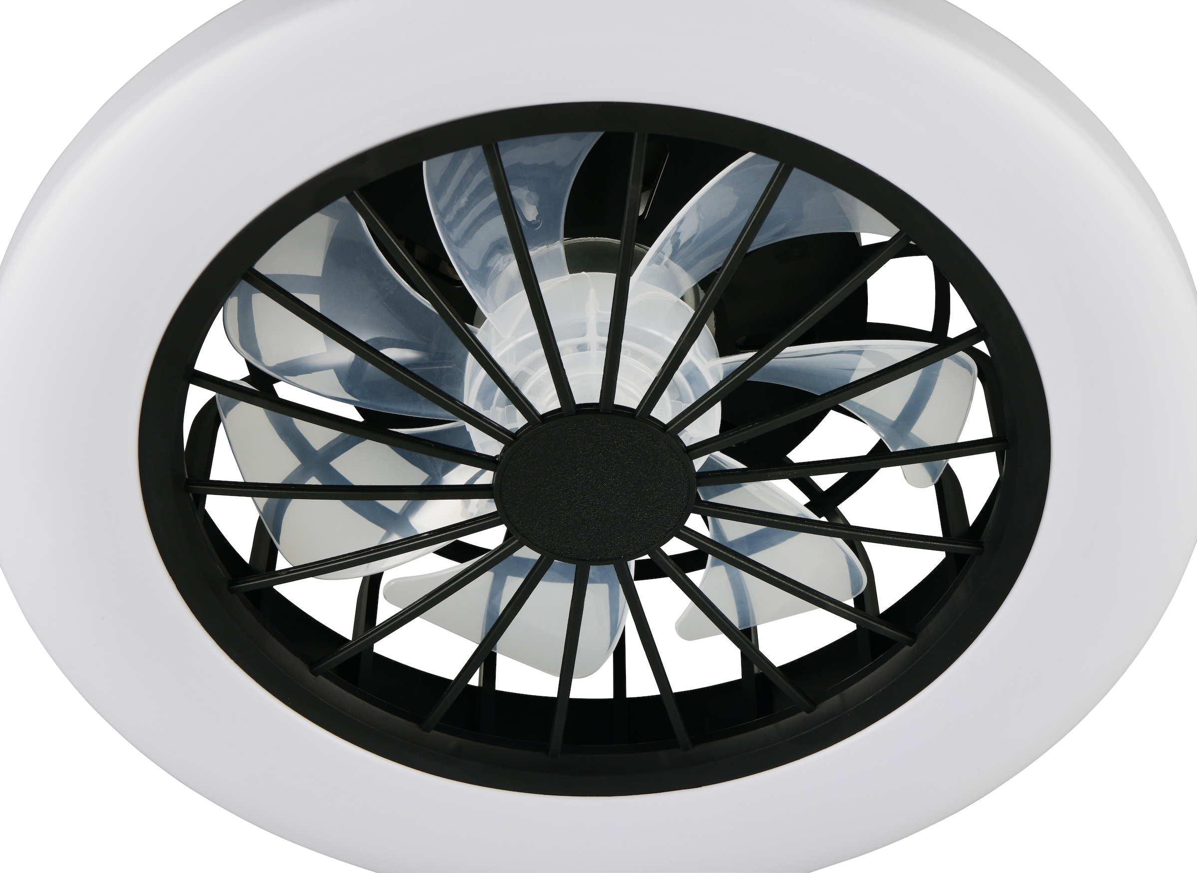 Hanseatic LED Deckenleuchte »DLVO69222RS, Deckenventilator mit Licht Ø 38cm, inkl Fernbedienung« LED-Board 1 Stk. Farbwechsler | warmweiß - kaltweiß Ventilator mit 5 Stufen, Vor- & Rücklauf, LED mit CCT Timer Nachtlicht