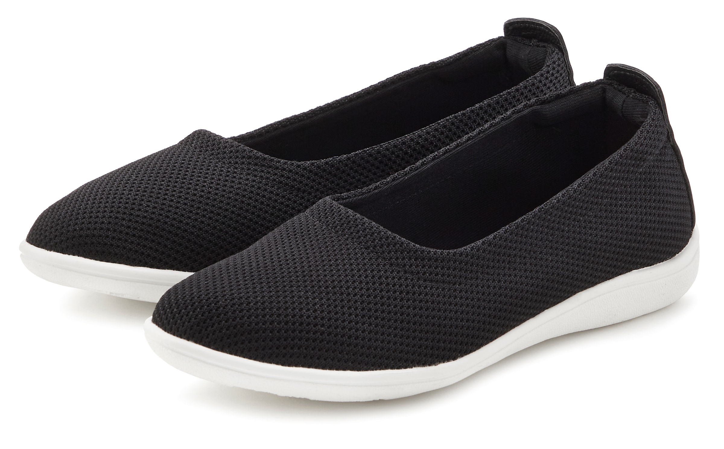 Vivance Slipper, Ballerina in leichter Mesh-Optik VEGAN