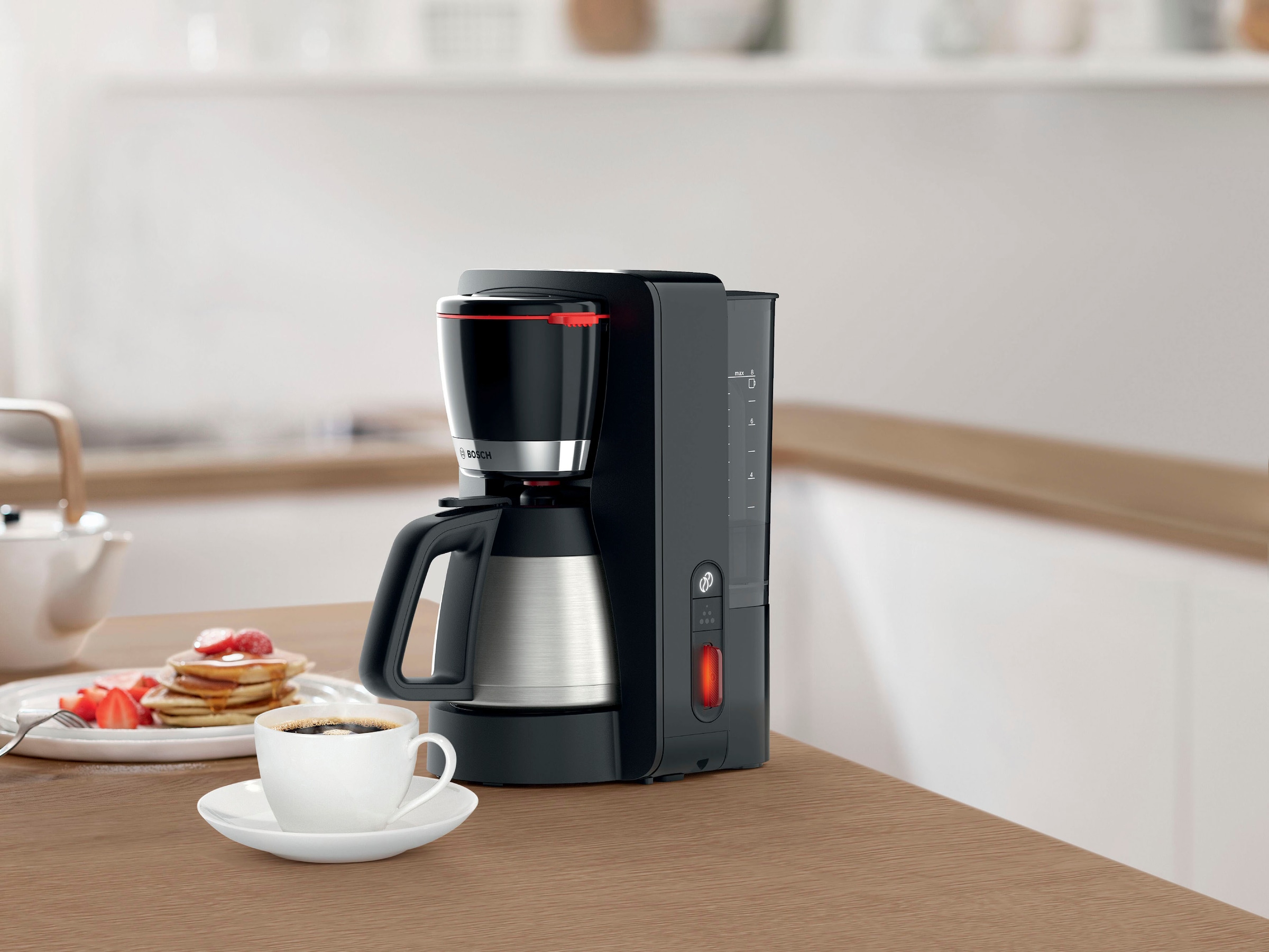 BOSCH Filterkaffeemaschine »MyMoment TKA6M273«, 1,1 l Kaffeekanne, Papierfilter, 1x4, für 8-12 Tassen, Aroma intense, Entkalkungsprogramm,Thermokanne,1200 W