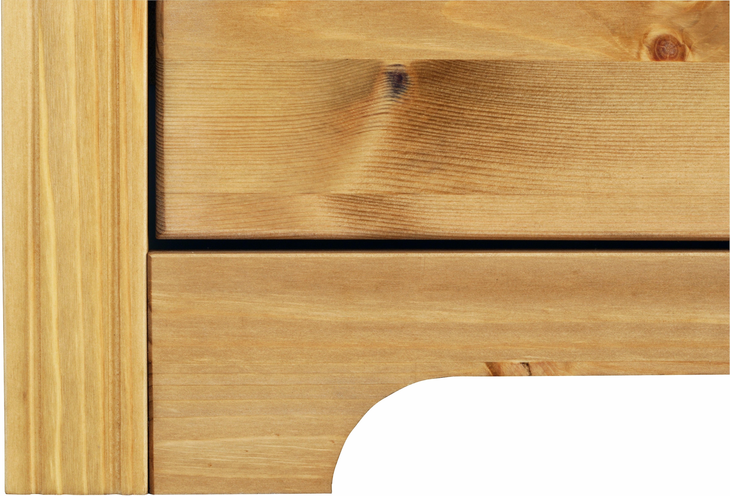 Home affaire Kleiderschrank »Hugo«, (3 Breiten: 106/200/245 cm H/T ca. 190/58 cm), aus massiver Kiefer im Landhausstil, mit Spiegel