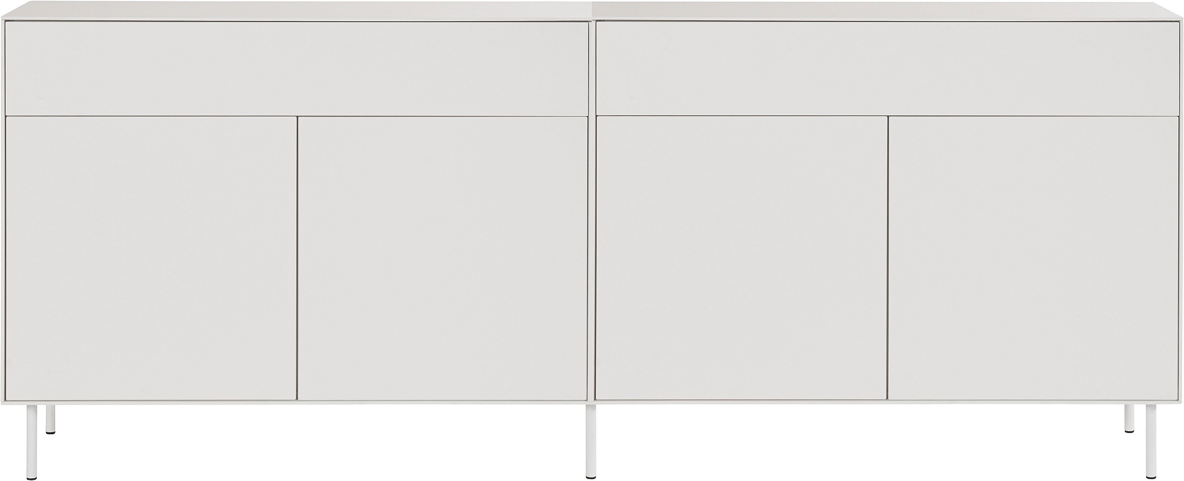 LeGer Home by Lena Gercke Sideboard »Essentials«, (2 St.), Breite: 224cm, MDF lackiert, Push-to-open-Funktion