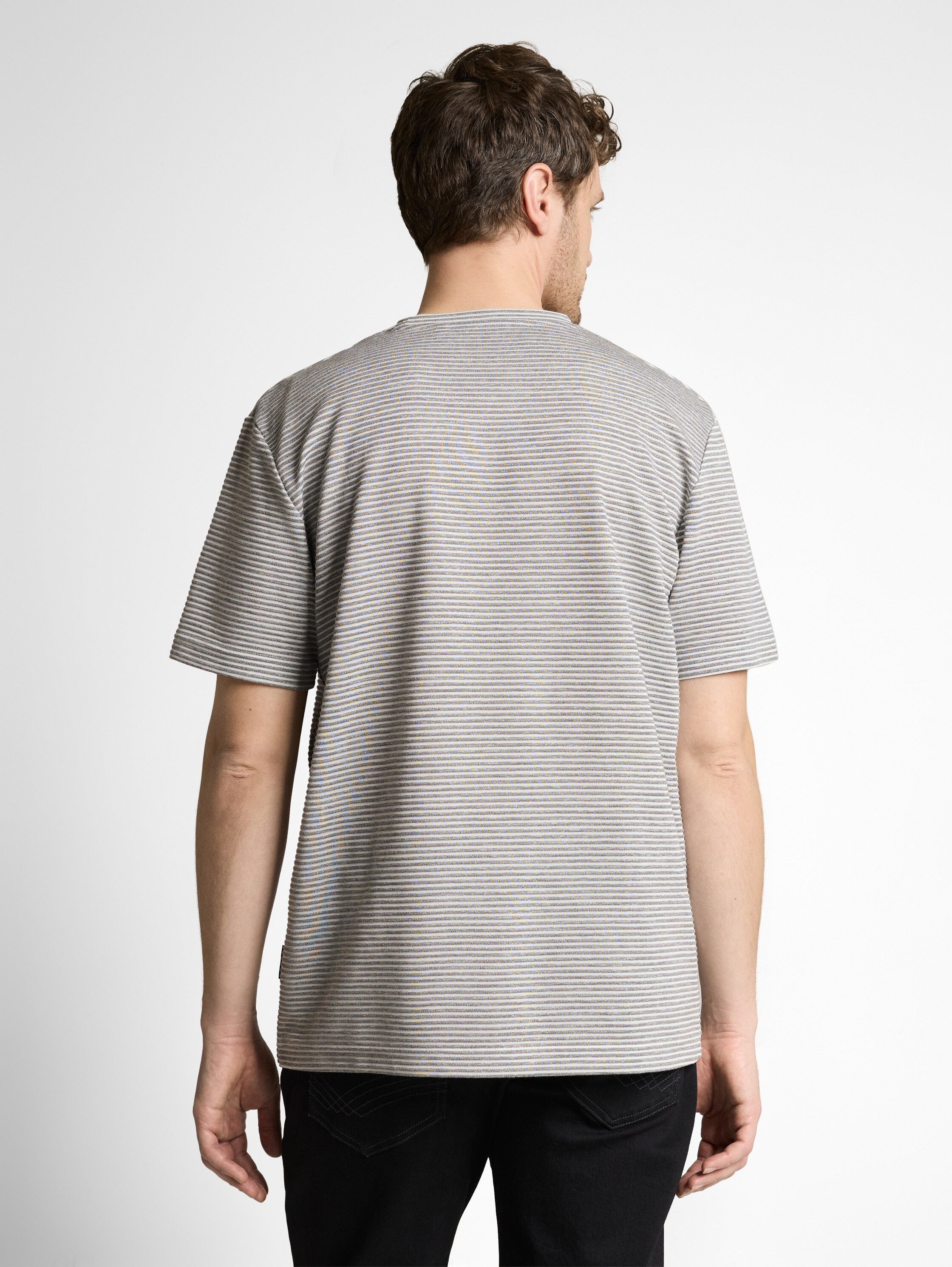 TOM TAILOR Kurzarmshirt Rundhals in Streifen-Optik