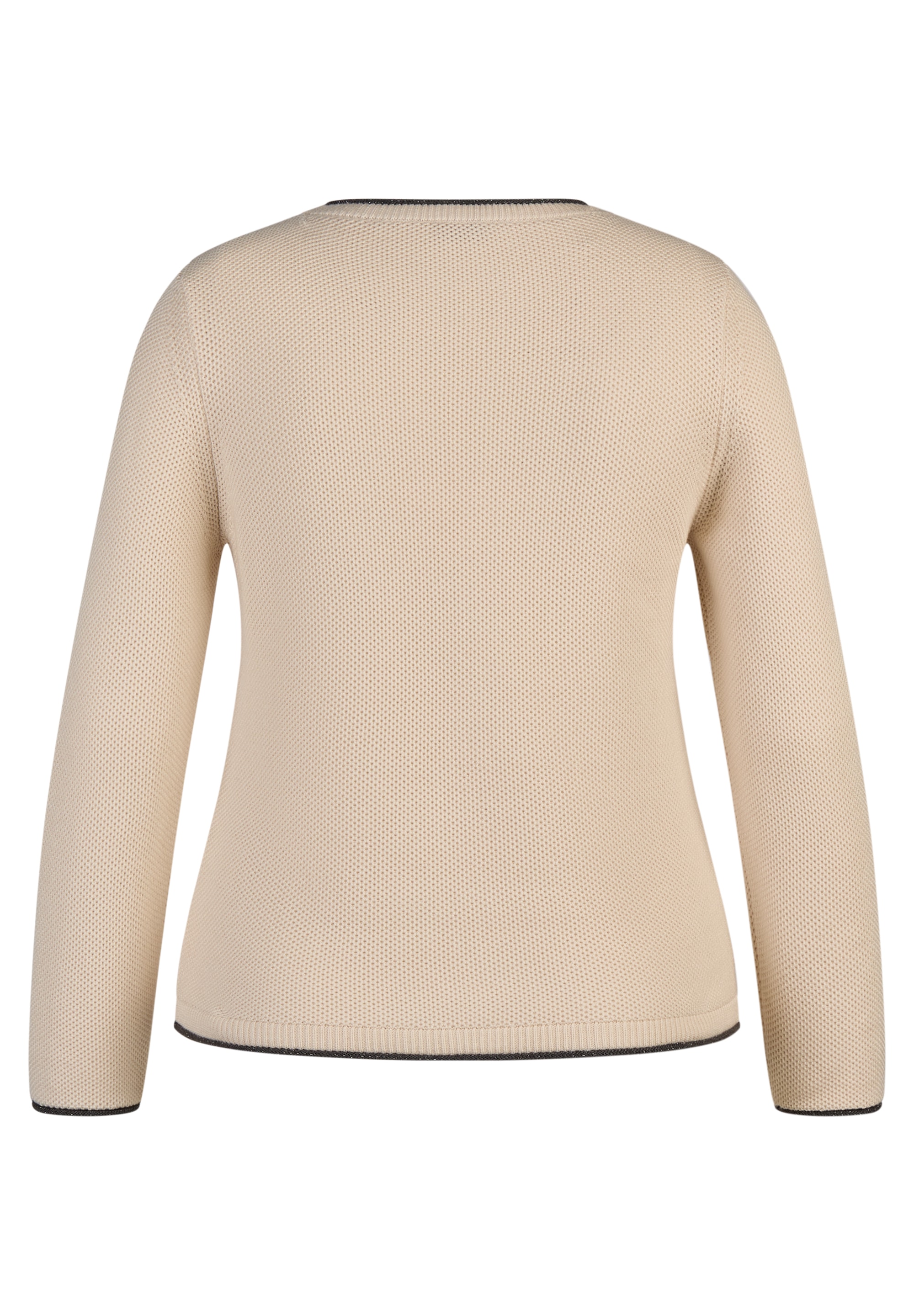 Rabe Rundhalspullover mit intarsien Print