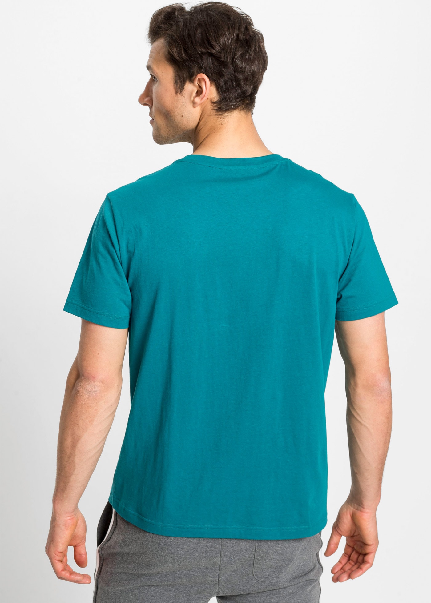 bonprix T-Shirt »T-Shirt (3er Pack)« Packung, 3, 3 Stk. T-Shirt (3er Pack) mit Rundhalsausschnitt