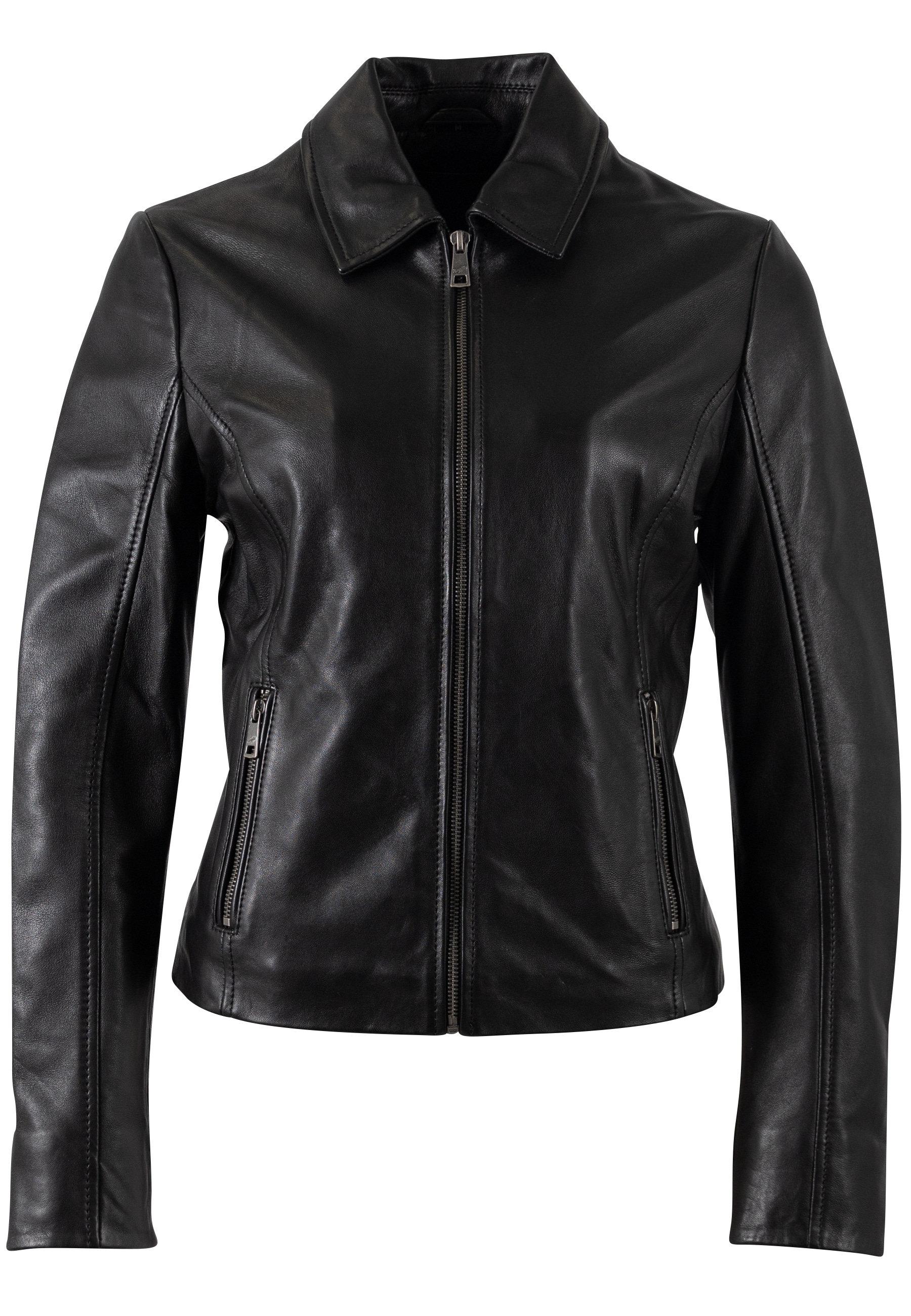 Mauritius Lederjacke »MWLoana« Bikerjacke mit Umlegekragen