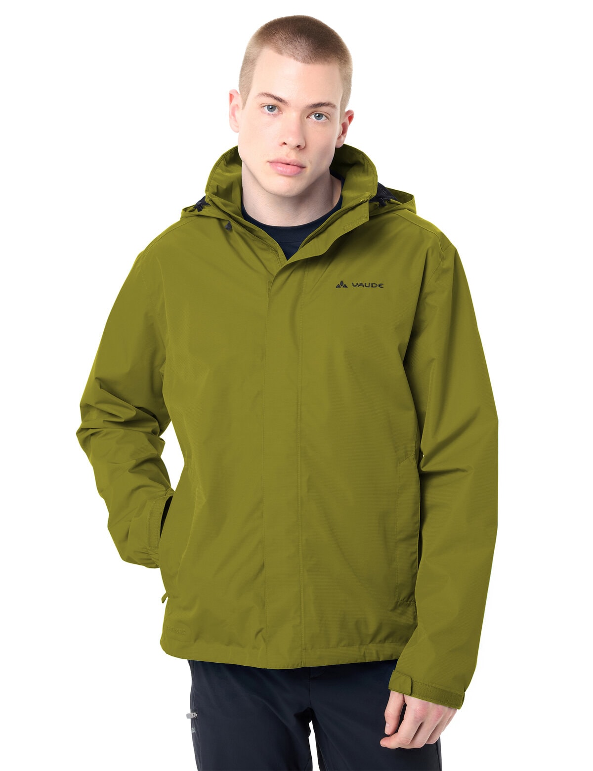 VAUDE Regenjacke »Men's Escape Light Jacket« mit Kapuze für Wanderungen und Trekking, atmungsaktiv, wasserdicht, winddicht
