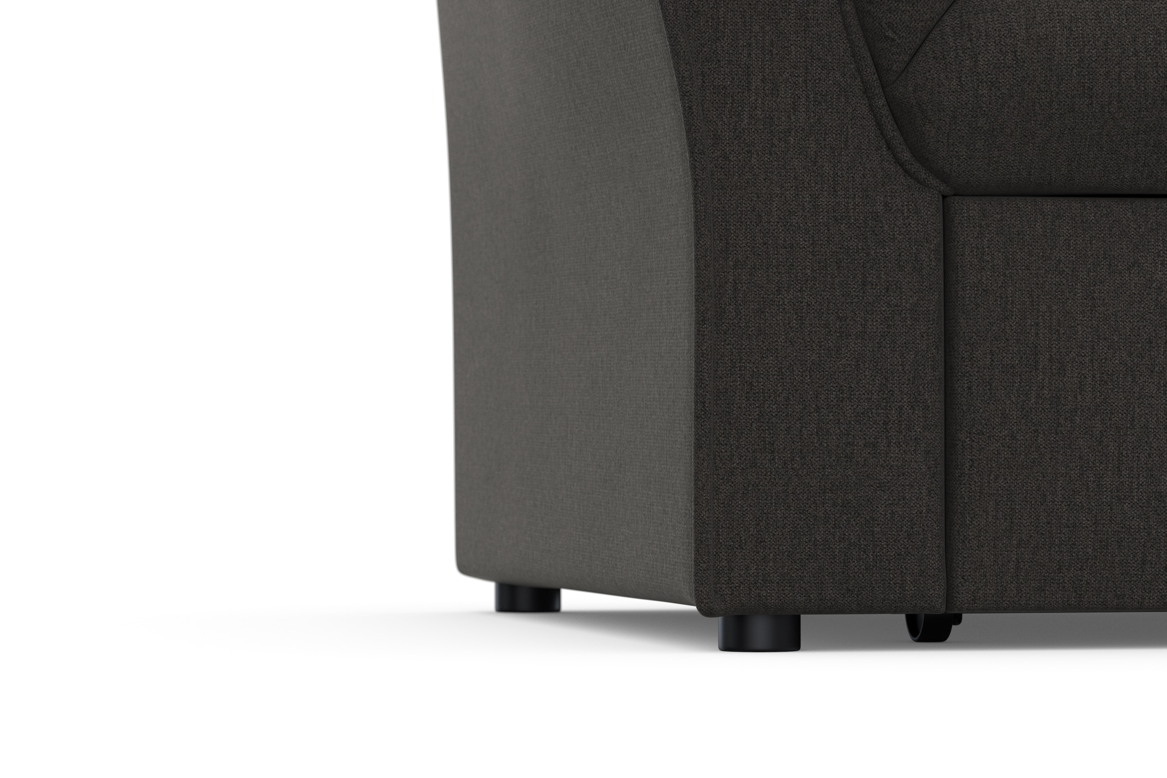 DOMO collection Ecksofa »Pegnitz, elegante Rückensteppung, kompakte Stellmaße 238/141cm, L-Form«, wahlweise mit Bettfunktion