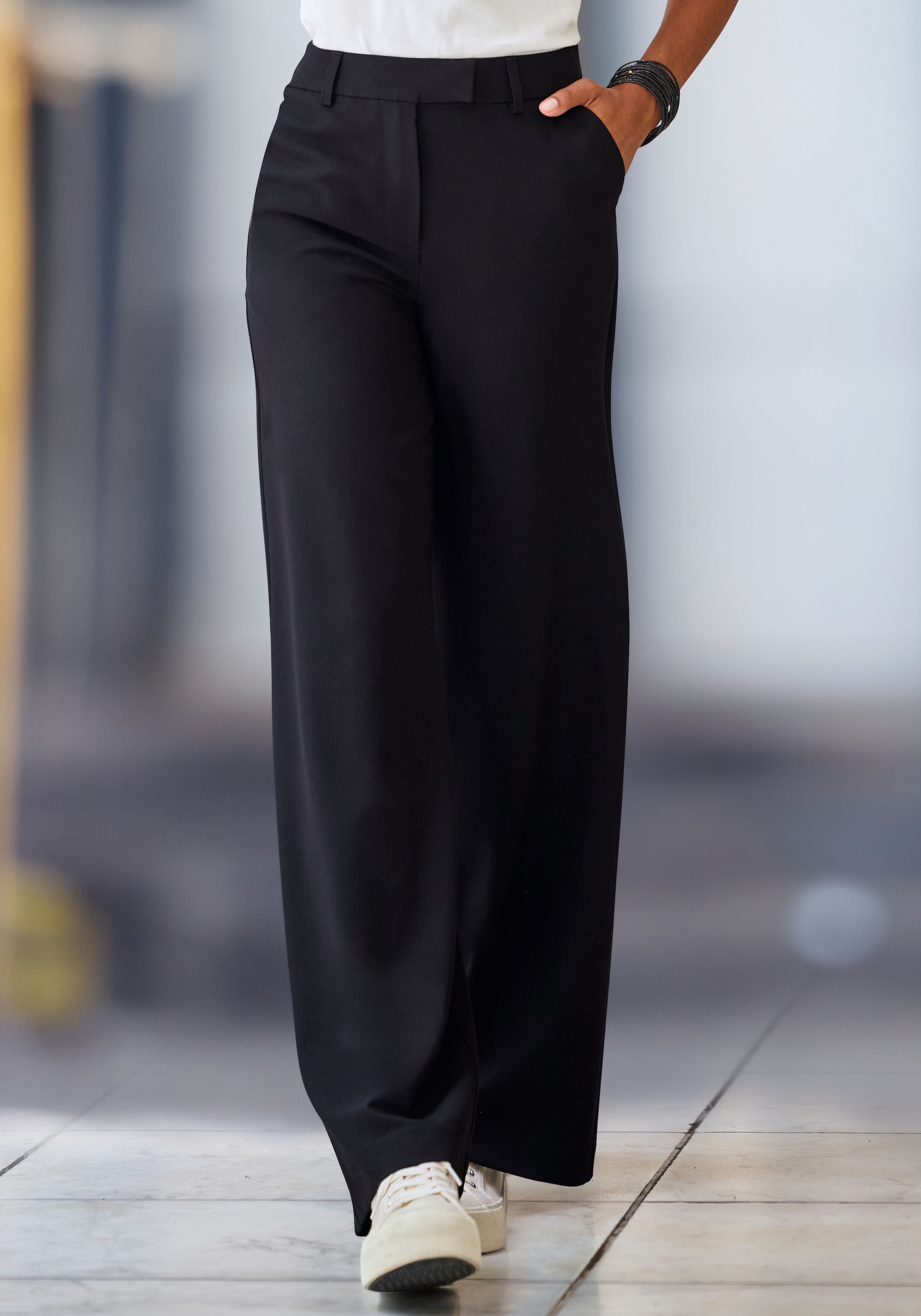 LASCANA Anzughose  mit verstellbarem Bund, individuell regulierbar