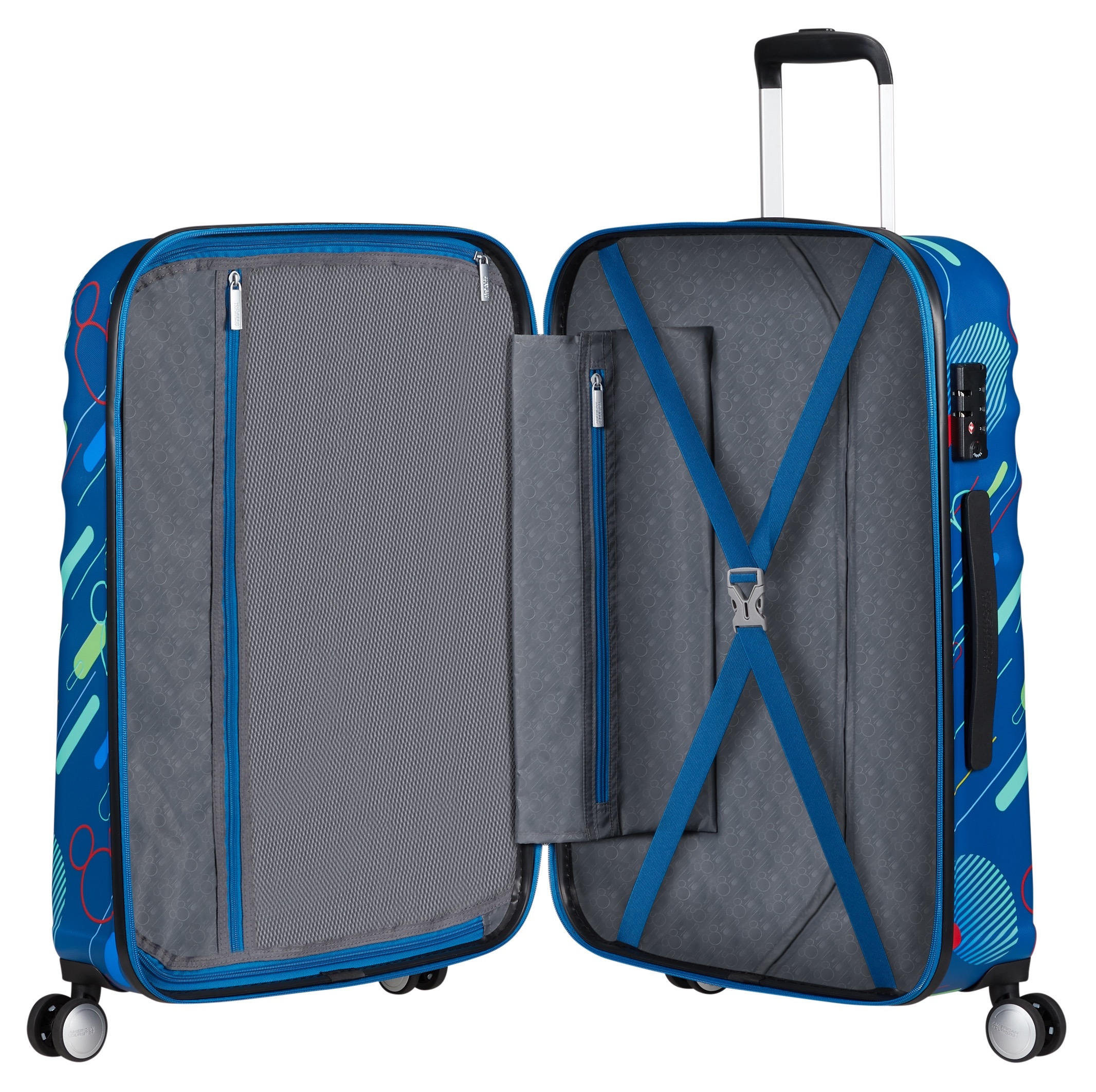 American Tourister® Kinderkoffer »WAVEBREAKER DISNEY 67«, 4 Rollen, Kinderreisegepäck Koffer TSA-Zahlenschloss