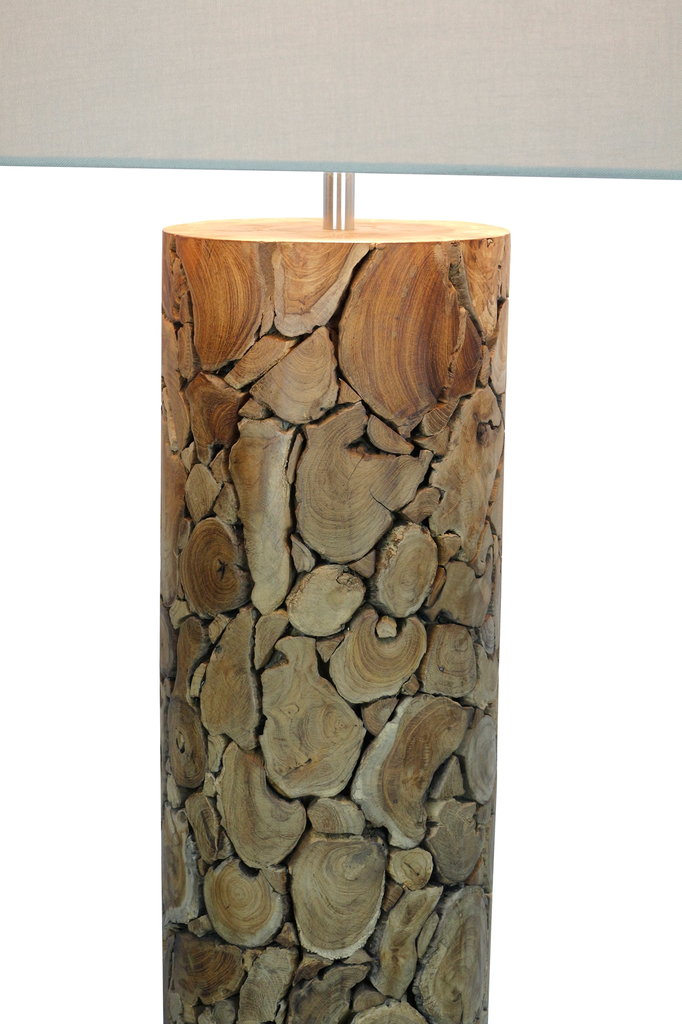 SalesFever Stehlampe »Maelis Handgefertigtes Treibholz-Design mit natürlichem Leinenschirm« E27 1 Stk. 1x E27 bis 60 W, 170 cm, Bodenlampe aus Treibholz mit Fußschalter