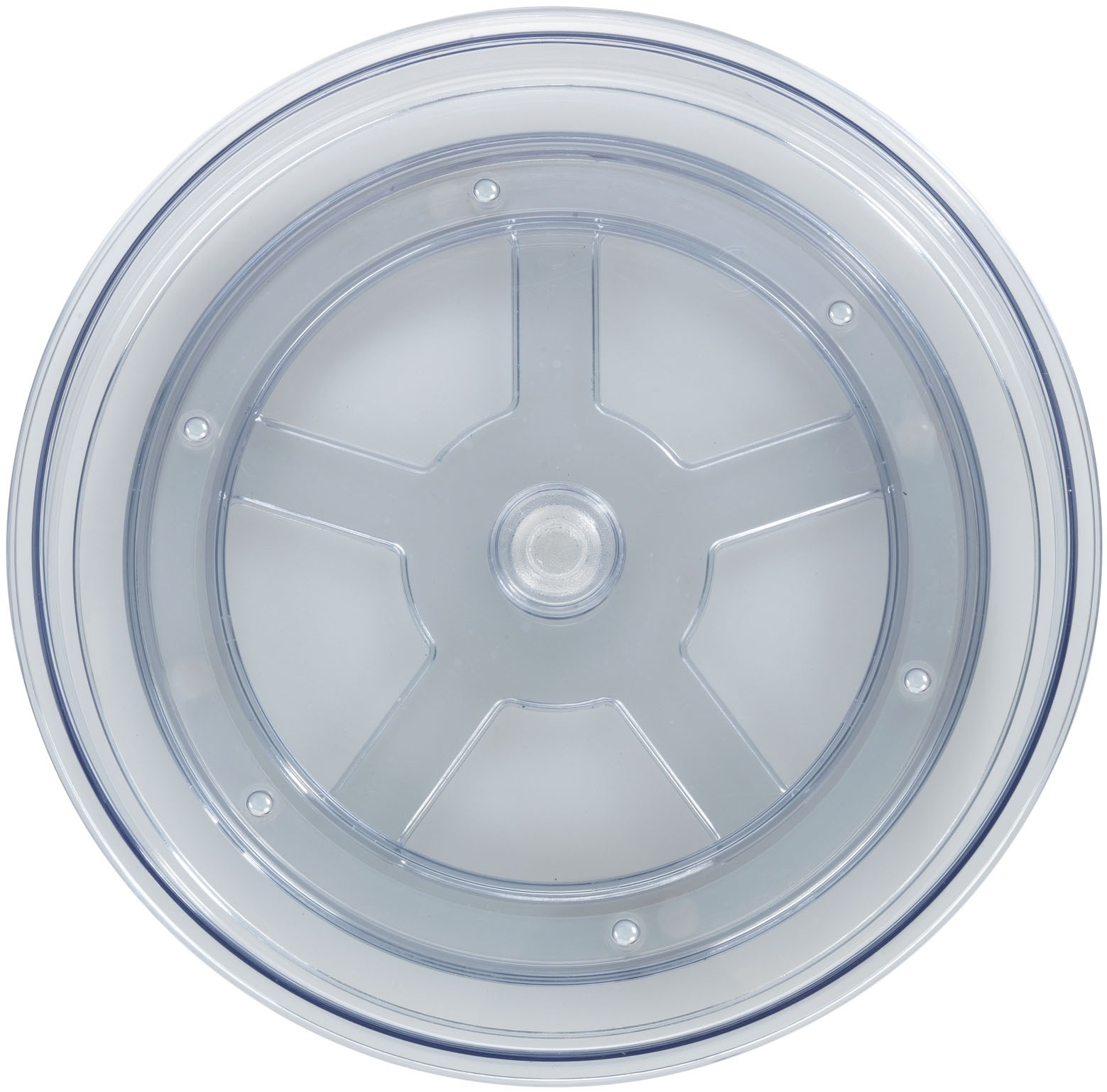 WENKO Aufbewahrungssystem »Victoria«, (Set, 2 tlg., drehbares Tablett, Ø 24 cm), Drehteller für Küche, Esstisch oder Kühlschrank, mit Außenranderhöhung