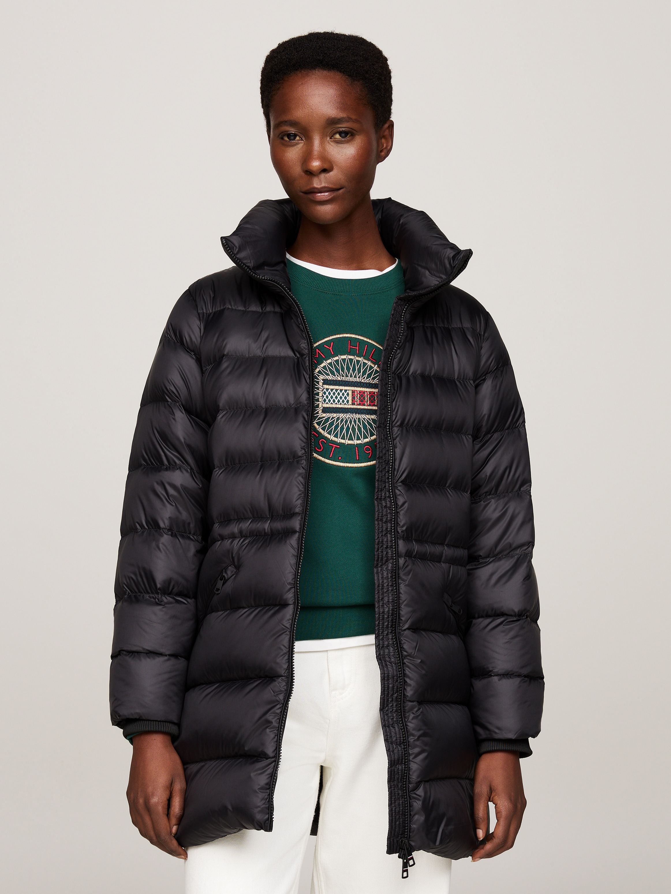 Tommy Hilfiger Langmantel, mit Logoprägung