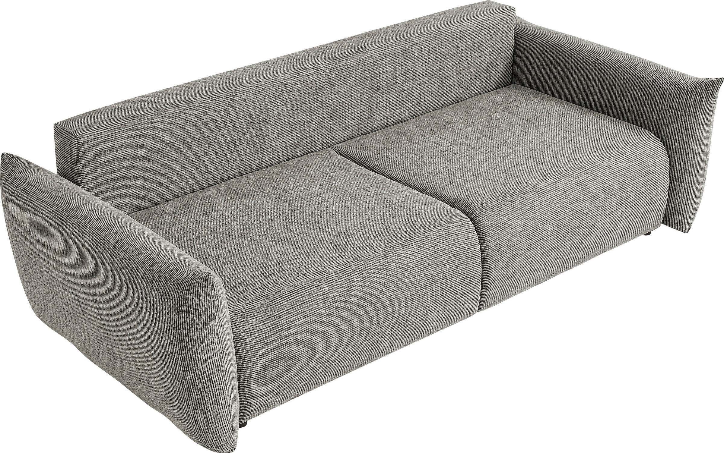 Home affaire 3-Sitzer »MAVAS Schlafsofa mit Bettkasten« ca.240/108cm (Liegefläche 212/145 cm), Cord, Chenille, Struktur
