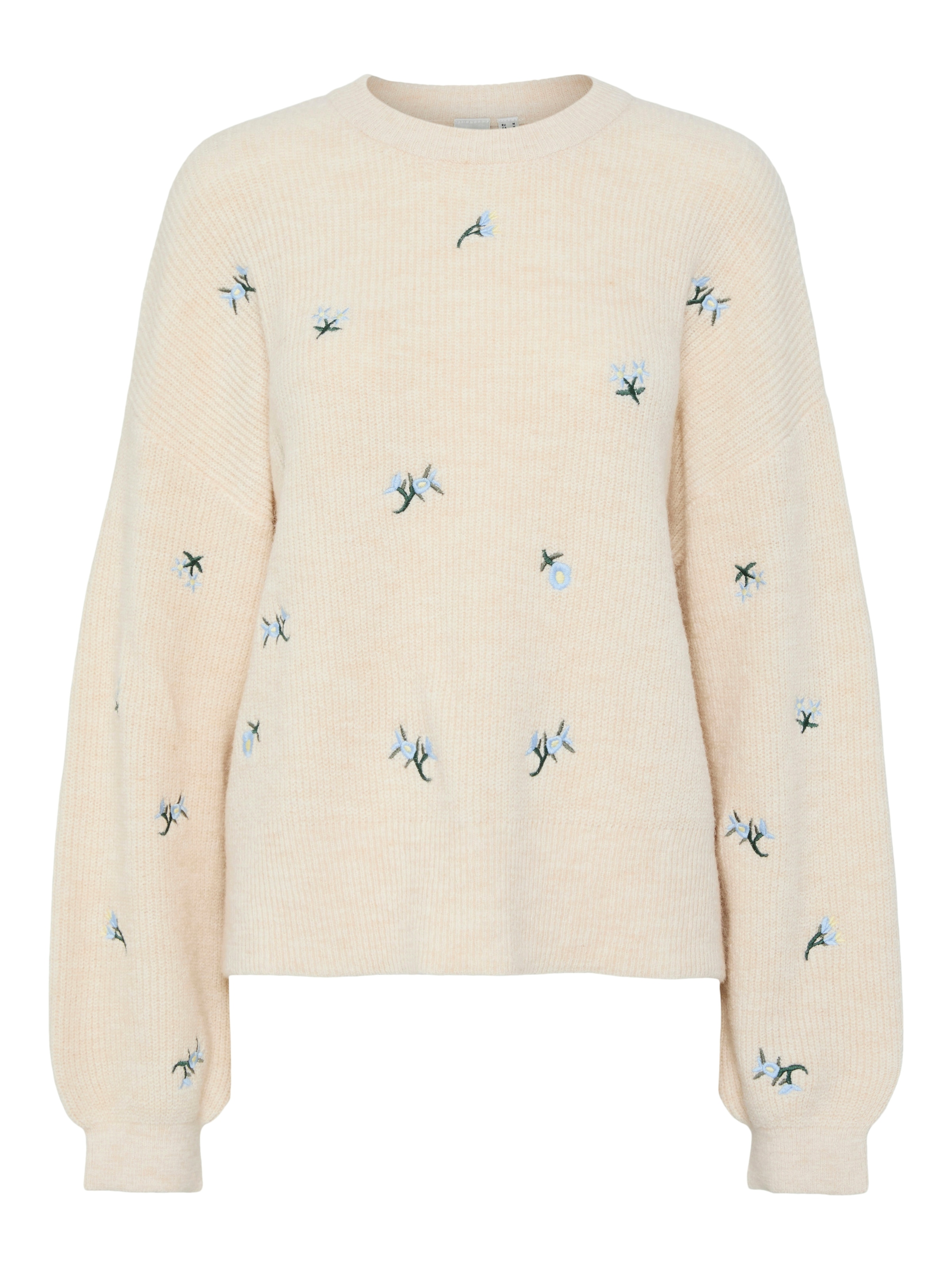 Y.A.S Rundhalspullover »YASFLEUR LS KNIT PULLOVER S. NOOS«, mit Stickerei