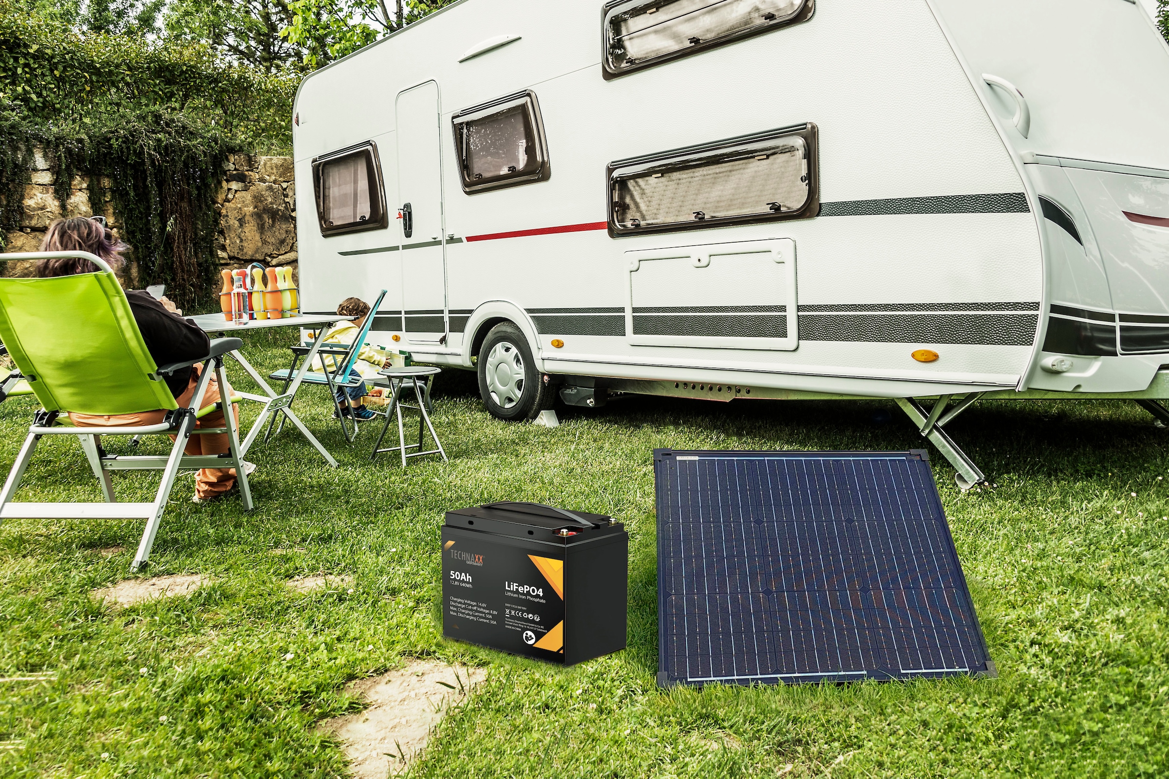 Technaxx Solarladegerät »TX-214«, 50 W Solar Ladeset