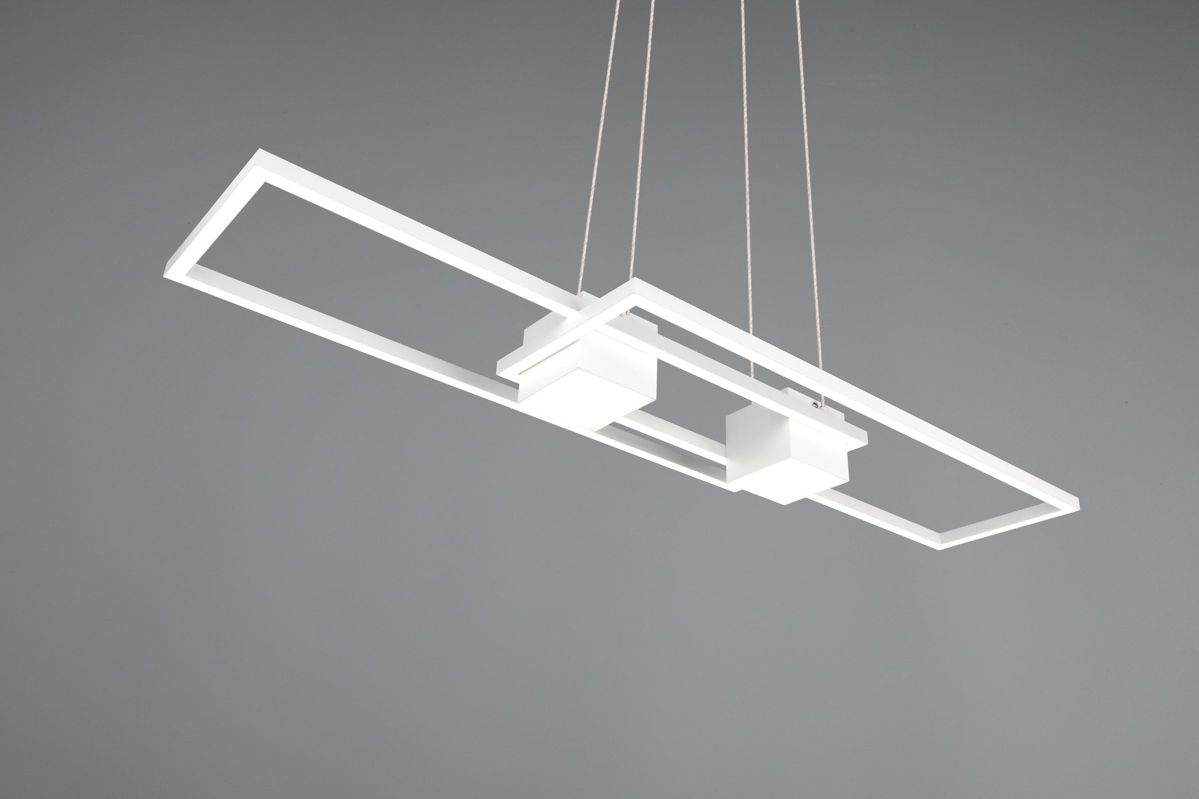 TRIO Leuchten LED Pendelleuchte »ALBANY, LED Hängelampe Wohnzimmer mit Fernbedienung, dimmbar, CCT« LED-Board 1 Stk. warmweiß - kaltweiß Lichtfarbe einstellbar, Memoryfunktion, Nachtlicht, up-and-down Licht