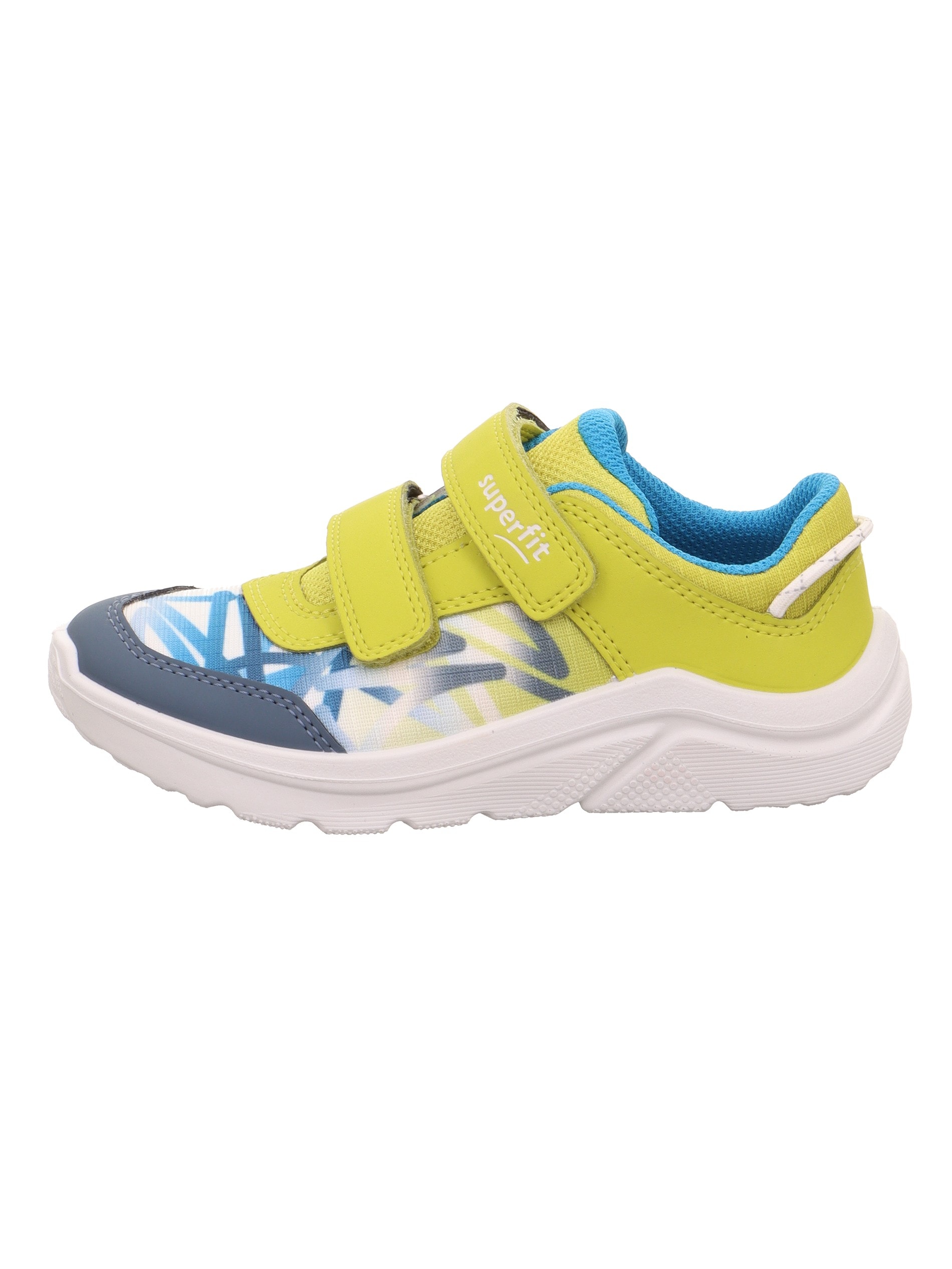 Superfit Sneaker »KICKS WMS: weit«  Klettschuh, farbiges Muster, WMS: W V, Größenschablone zum Download