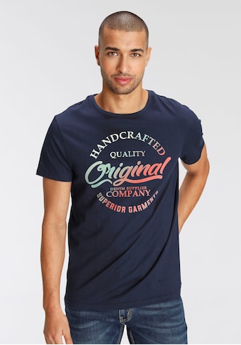 AJC T-Shirt, mit Farbverlauf im Frontprint kaufen