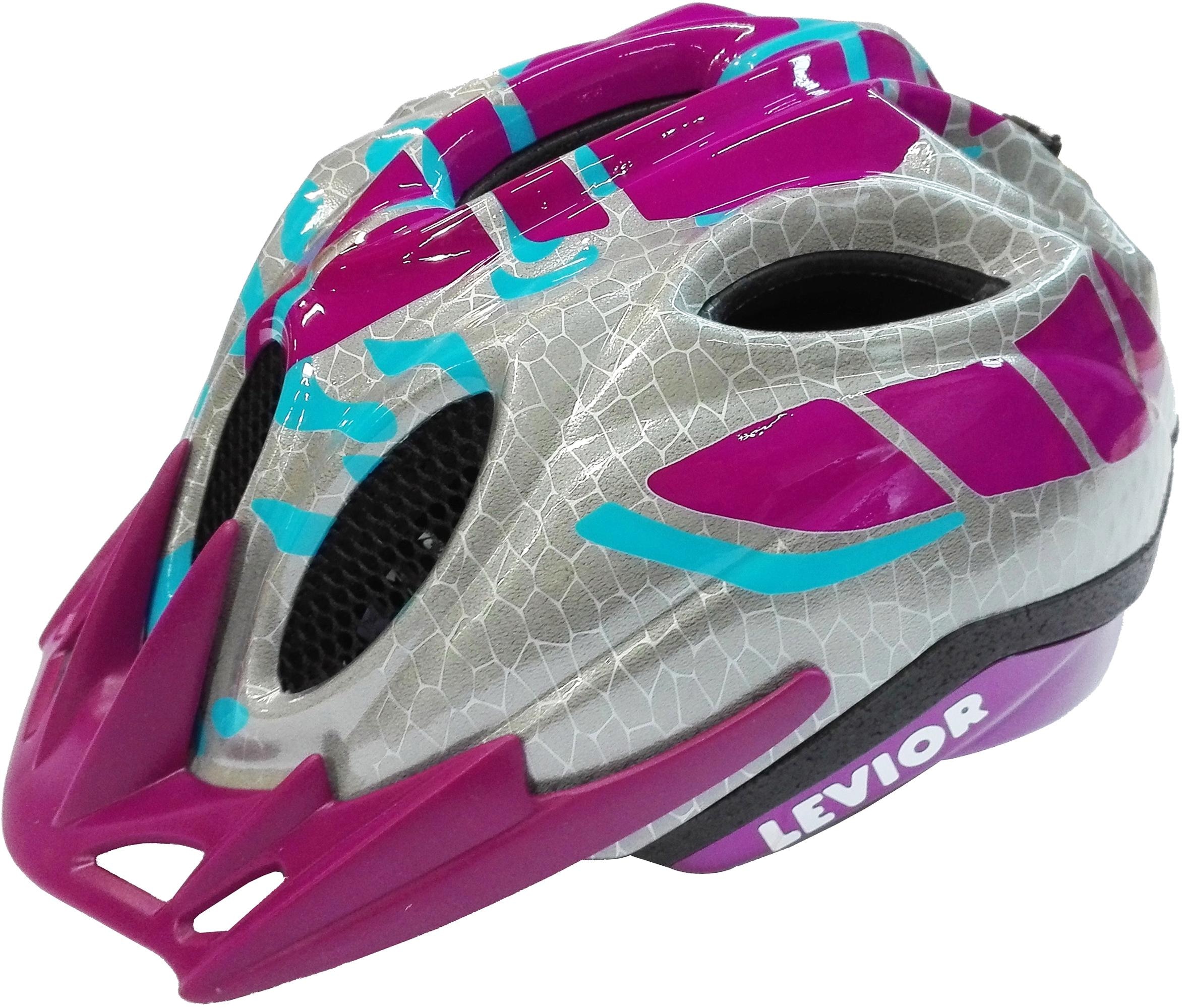 Kinderfahrradhelm »Kinderfahrradhelm Levior "K-Star Violet"«, Schale reflektierend