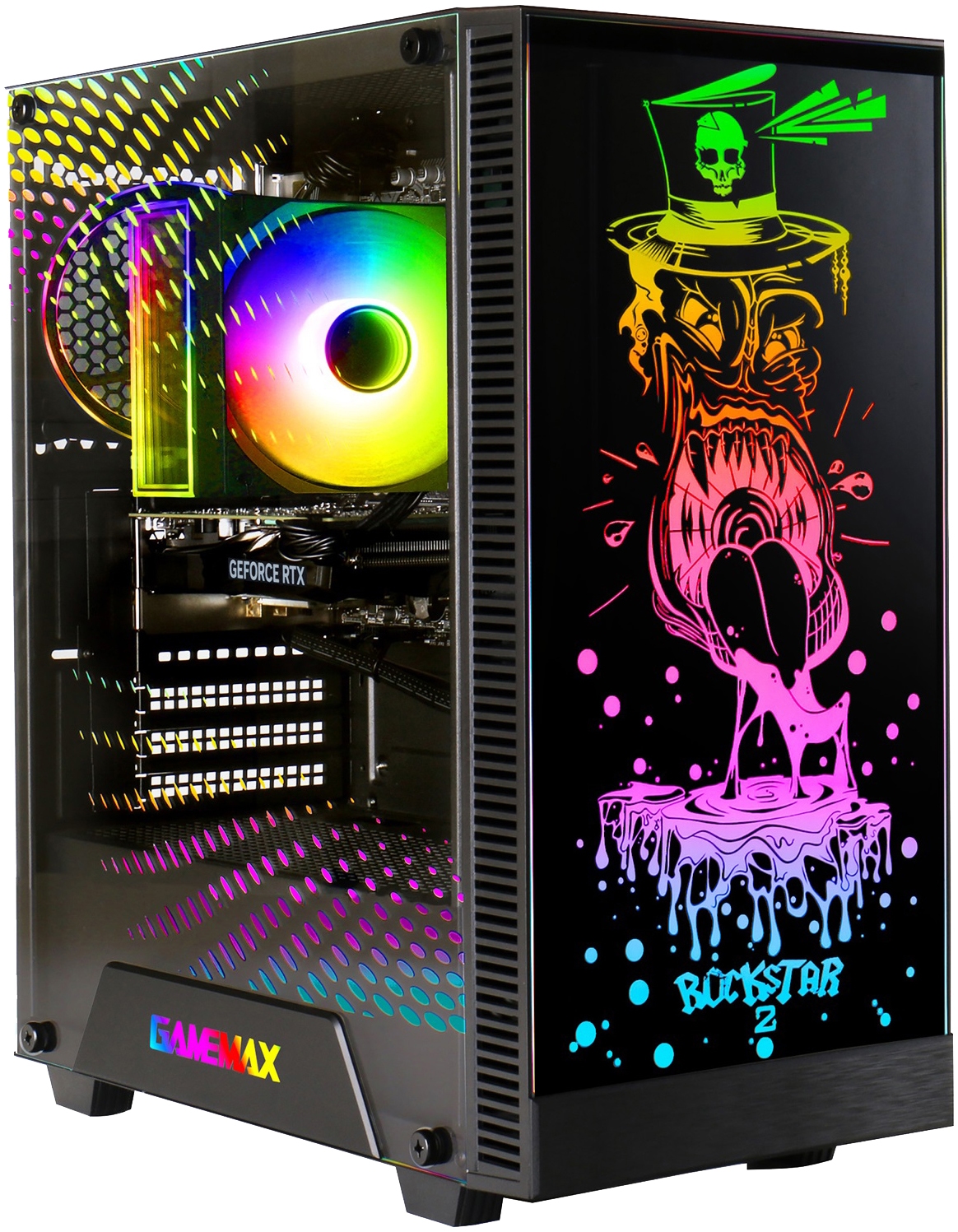 GAMEMAX Gaming-PC-Komplettsystem »GigaDeal Striker 2788 AMD Ryzen 5 7500F 16GB DDR5 1TB SSD RTX 5060Ti« 32 ″ AMD Ryzen 5 GeForce RTX™ 5060 Ti 16 GB RAM 1.000 GB SSD Windows 11, DDR5 RAM + Gigabyte GS32QCA LED-Monitor Curved, 80 cm 32"