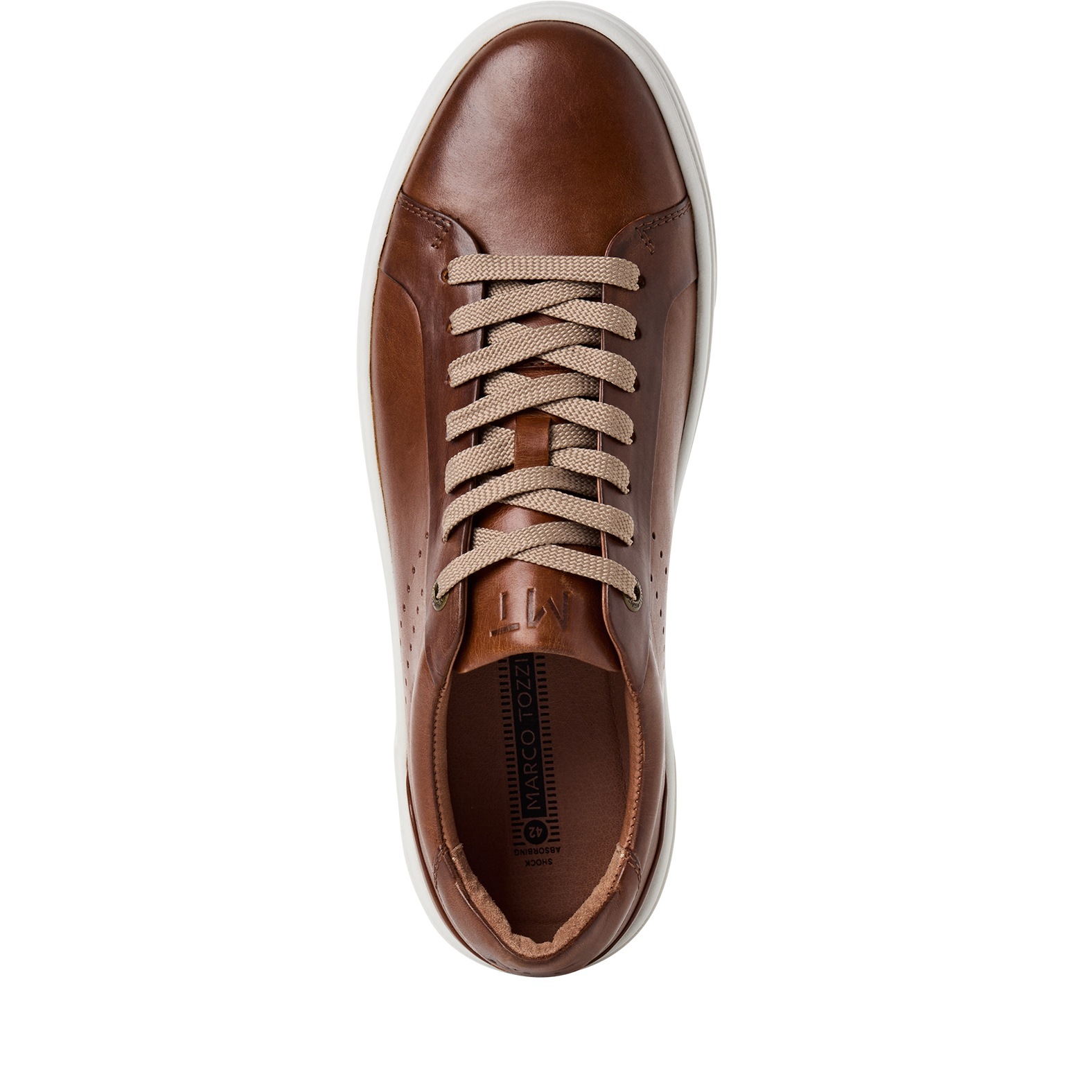 MARCO TOZZI Sneaker  Schnürschuh, Halbschuh, Freizeitschuh mit seitlichem Lochmuster