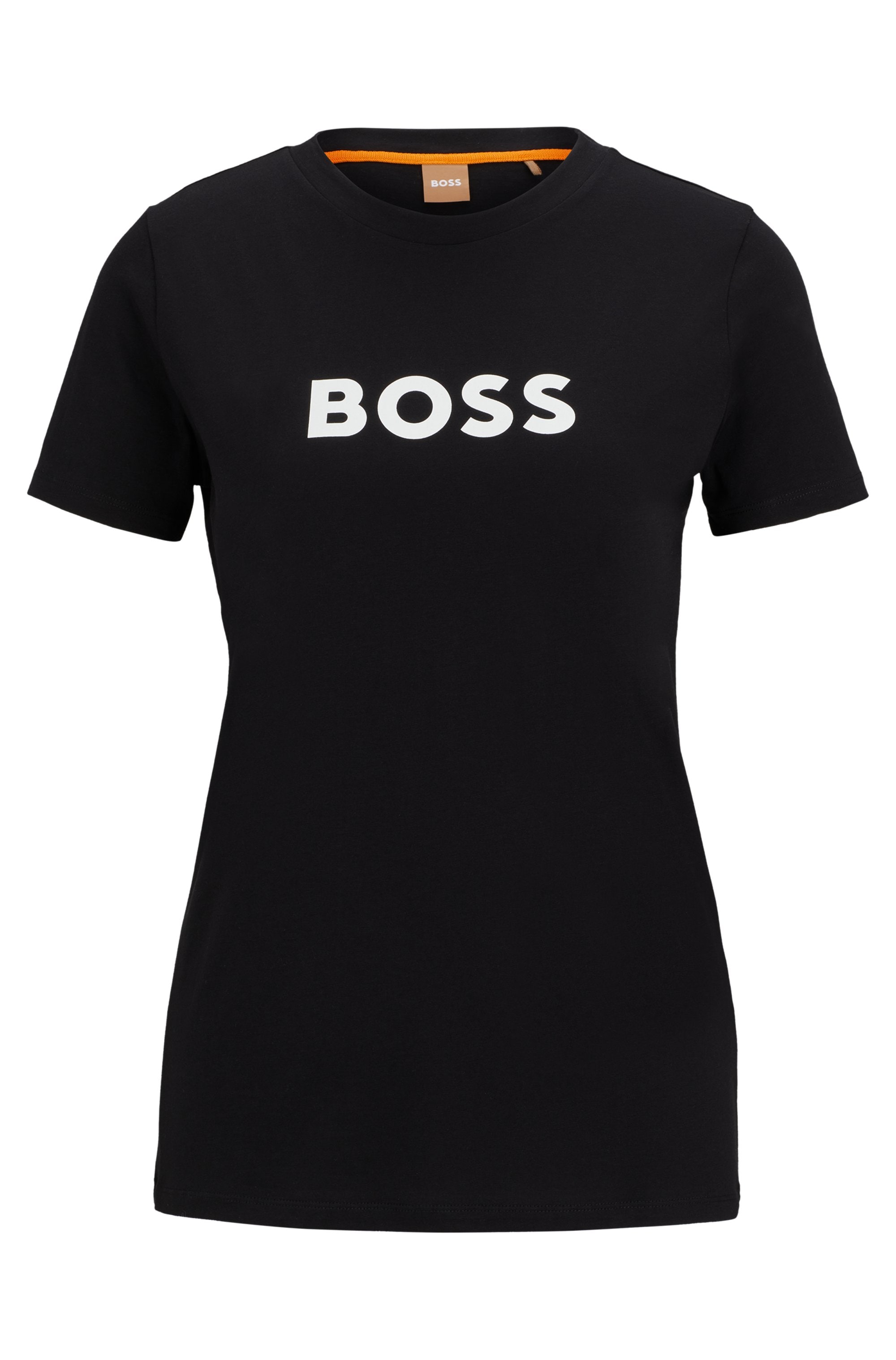 BOSS ORANGE T-Shirt »Elogo Premium Damenmode«, mit BOSS-Schriftzug