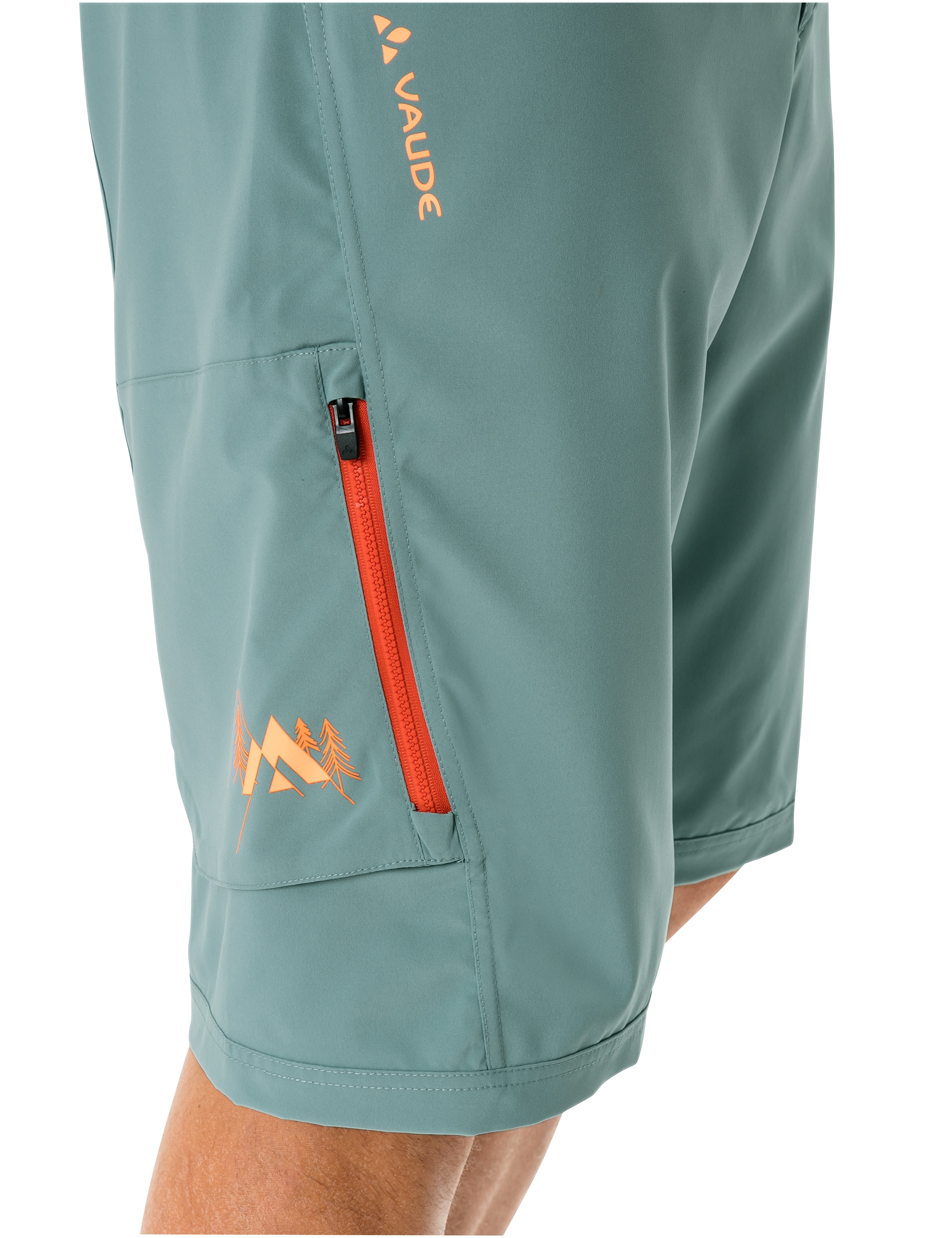 VAUDE Radhose »MEN'S LEDRO SHORTS«, mit kontrastfarbenen Details