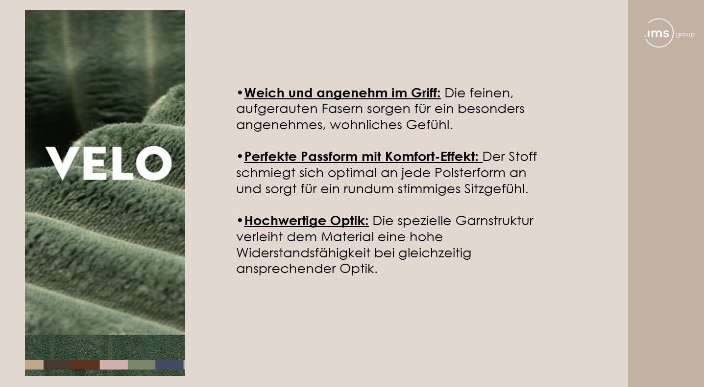 TRENDMANUFAKTUR Hocker »Be Fluffy: Weicher Breitcord Bezugsstoff, perfekte Ergänzung zur Serie« Polsterhocker mit softem Sitzkomfort, moderner breiter Kedernaht