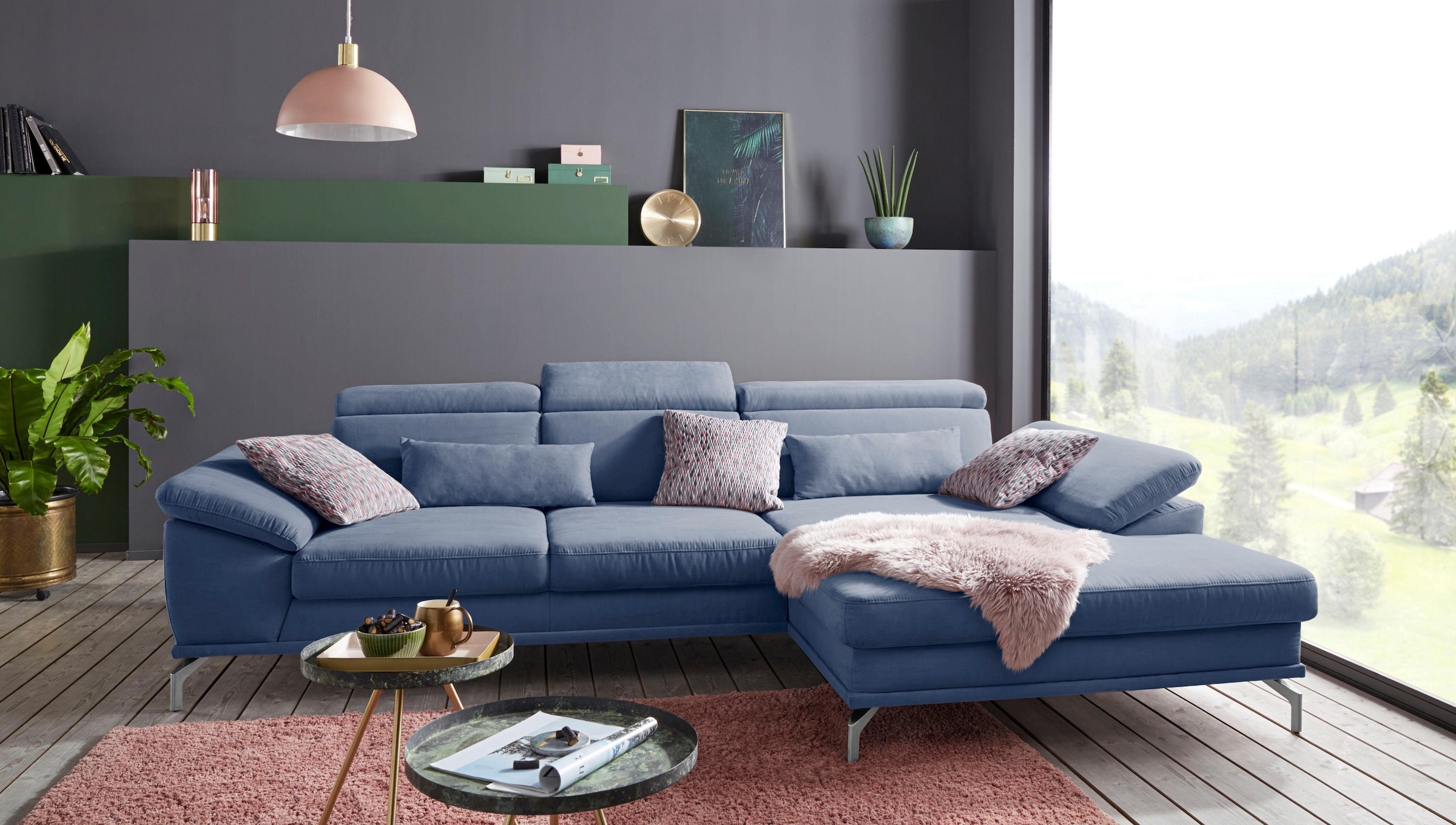 sit&more Ecksofa »Scorpio L-Form«, inklusive Sitztiefenverstellung, wahlweise mit Kopfverstellung