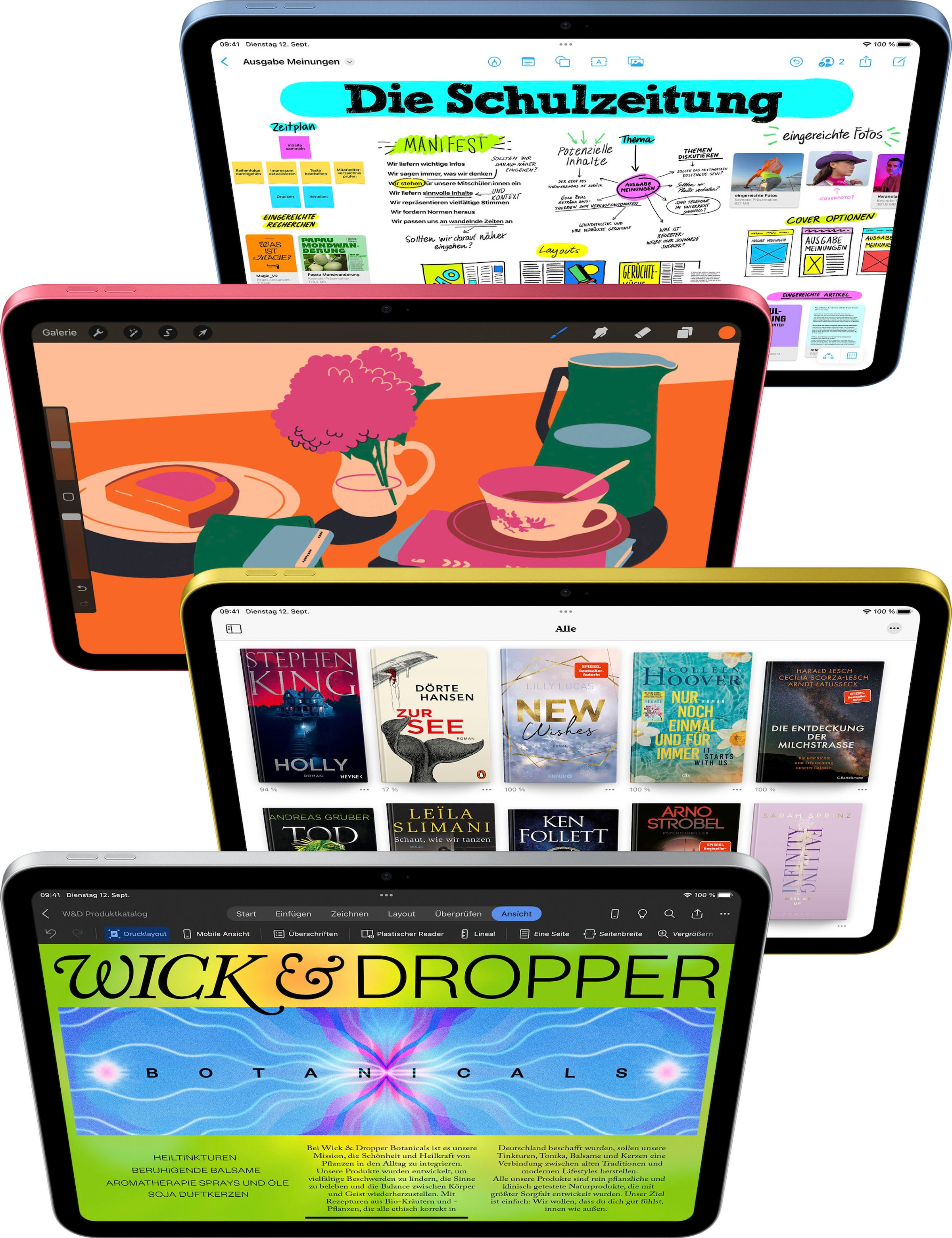 Apple Tablet »iPad Wi-Fi + Cellular 10. Generation inklusive Poweradapter«, (27,68 cm / 10,9 Zoll), iPadOS, 5G,)