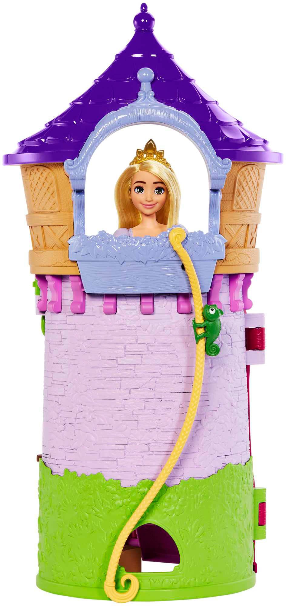 Mattel® Spielwelt »Disney Prinzessin, Rapunzels Turm Spielset«, inklusive Puppe, Chamäleon & Accessoires