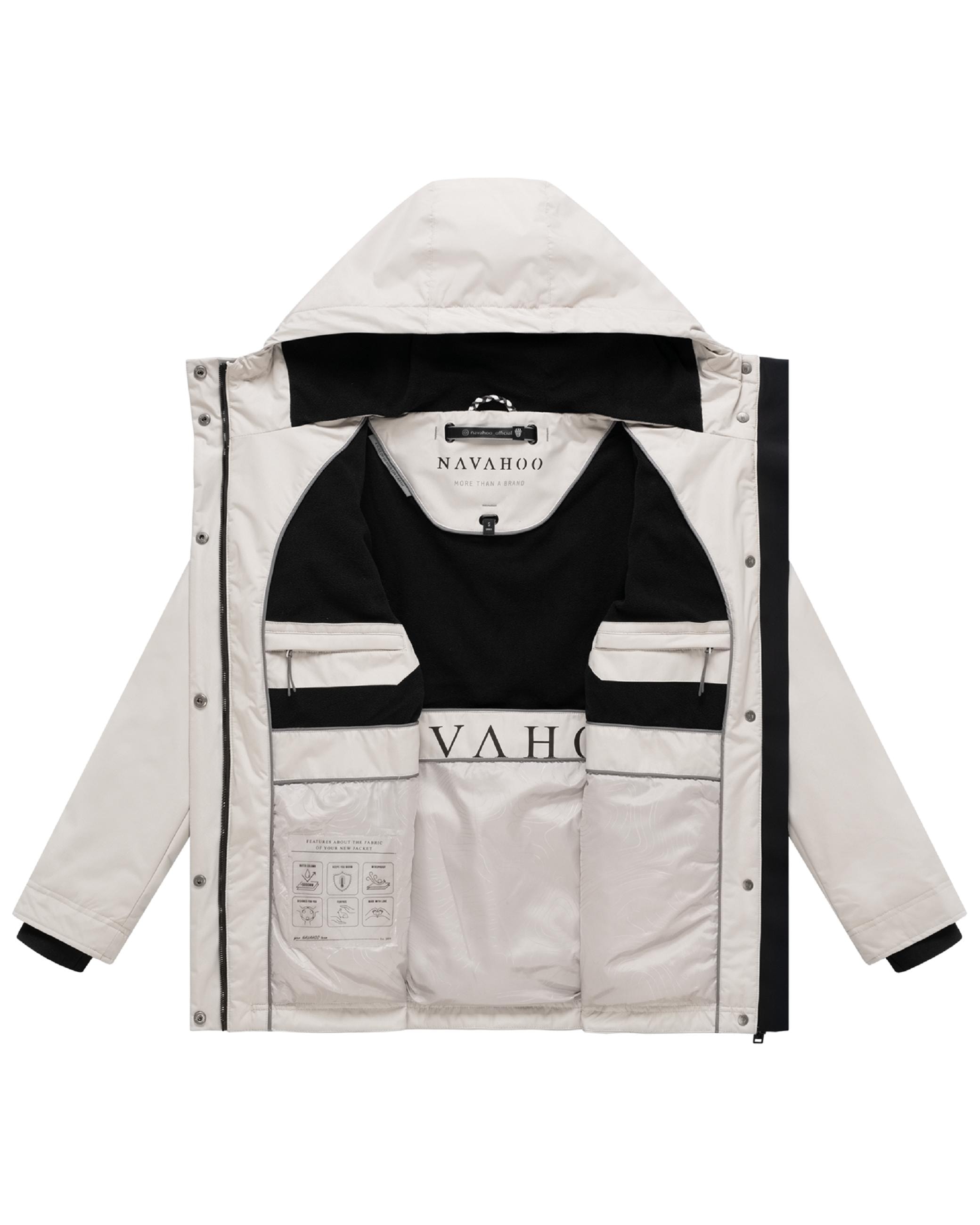 Navahoo Winterjacke »Winterjacke Nibellaa 14« mit Kapuze Warme Damen Jacke mit Taillenzugkordel