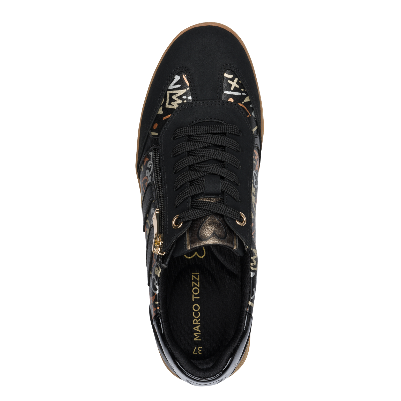 MARCO TOZZI Plateausneaker, Halbschuh, Schnürschuh, Freizeitschuh mit Feel-Me-Ausstattung