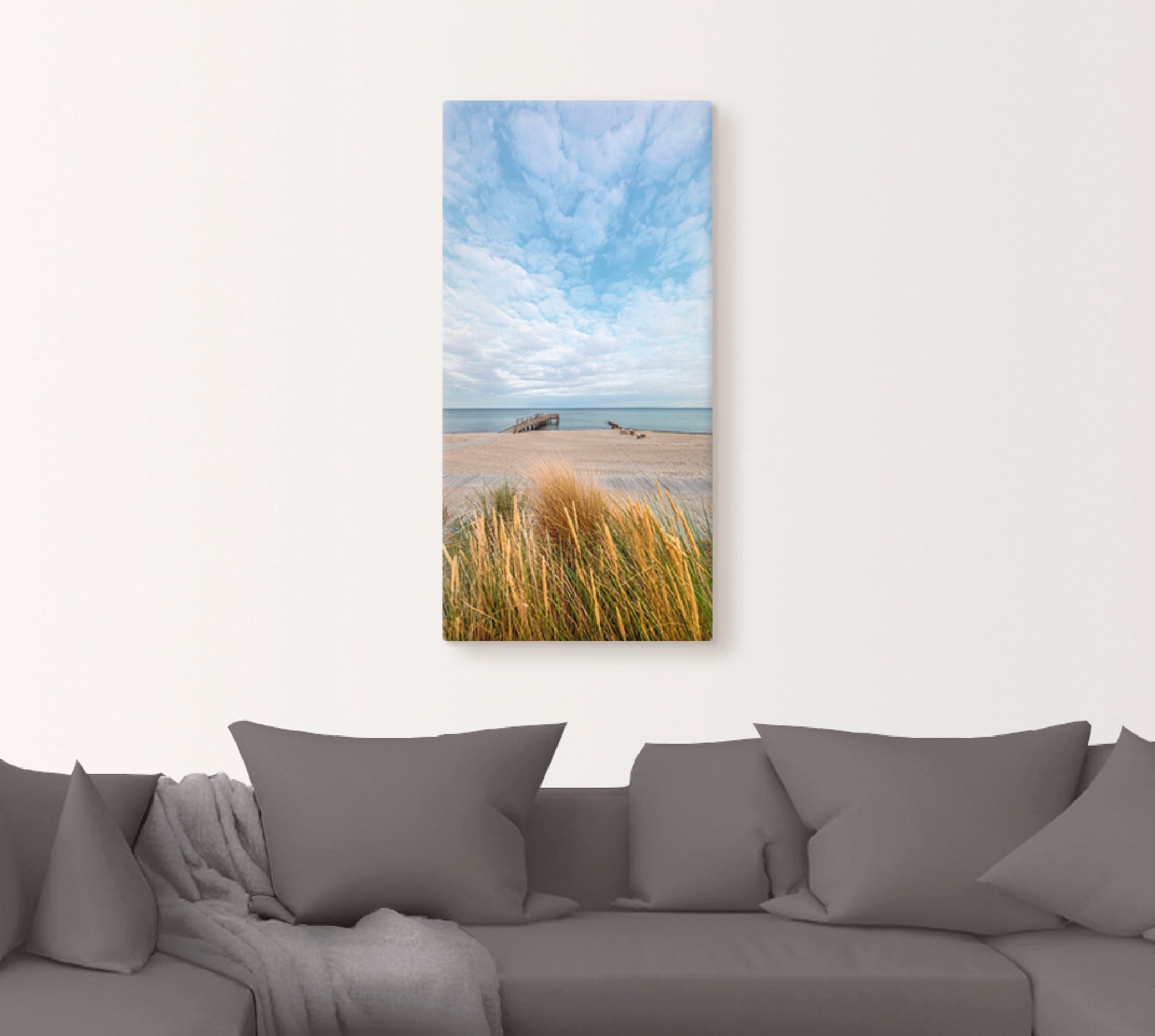 Artland Wandbild »Rettin Strandidylle an der Ostsee«, Gewässer, (1 St.), als Leinwandbild, Wandaufkleber in verschied. Größen