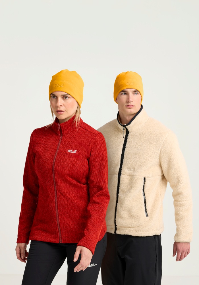 Jack Wolfskin Beanie »REAL STUFF BEANIE« Fleecemütze, leicht, aus recycelten Materialien