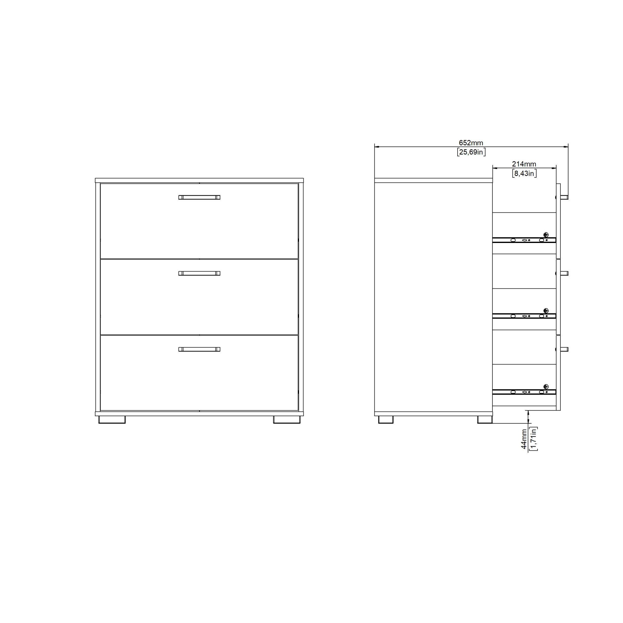 Home affaire Schubkastenkommode »Sofia« minimalistisches, modernes Design, Breite 138,7 cm