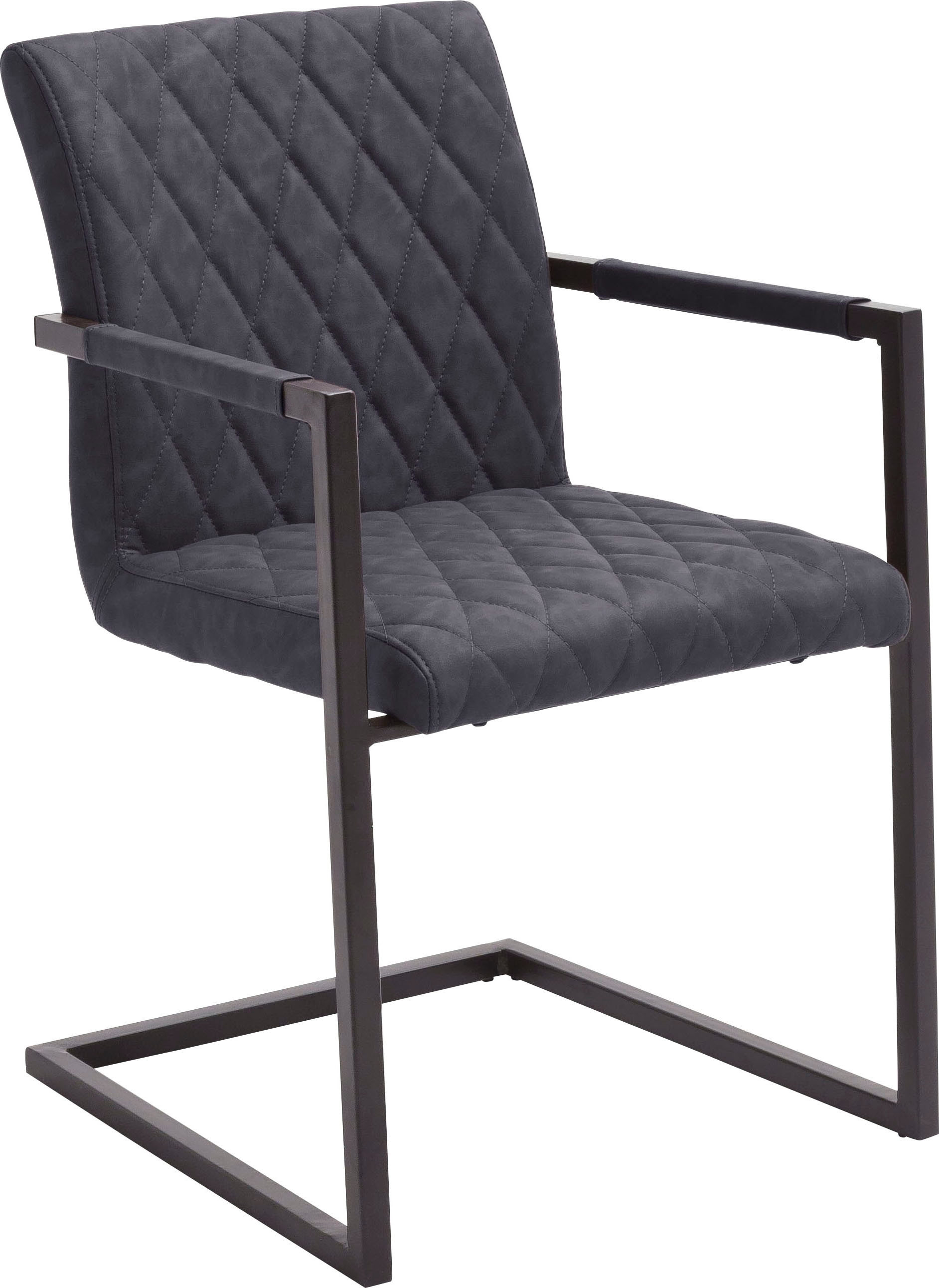 MCA furniture Freischwinger »Kian«, (Set), 2 St., Vintage Kunstleder mit oder ohne Armlehne, Stuhl belastbar bis 120 kg