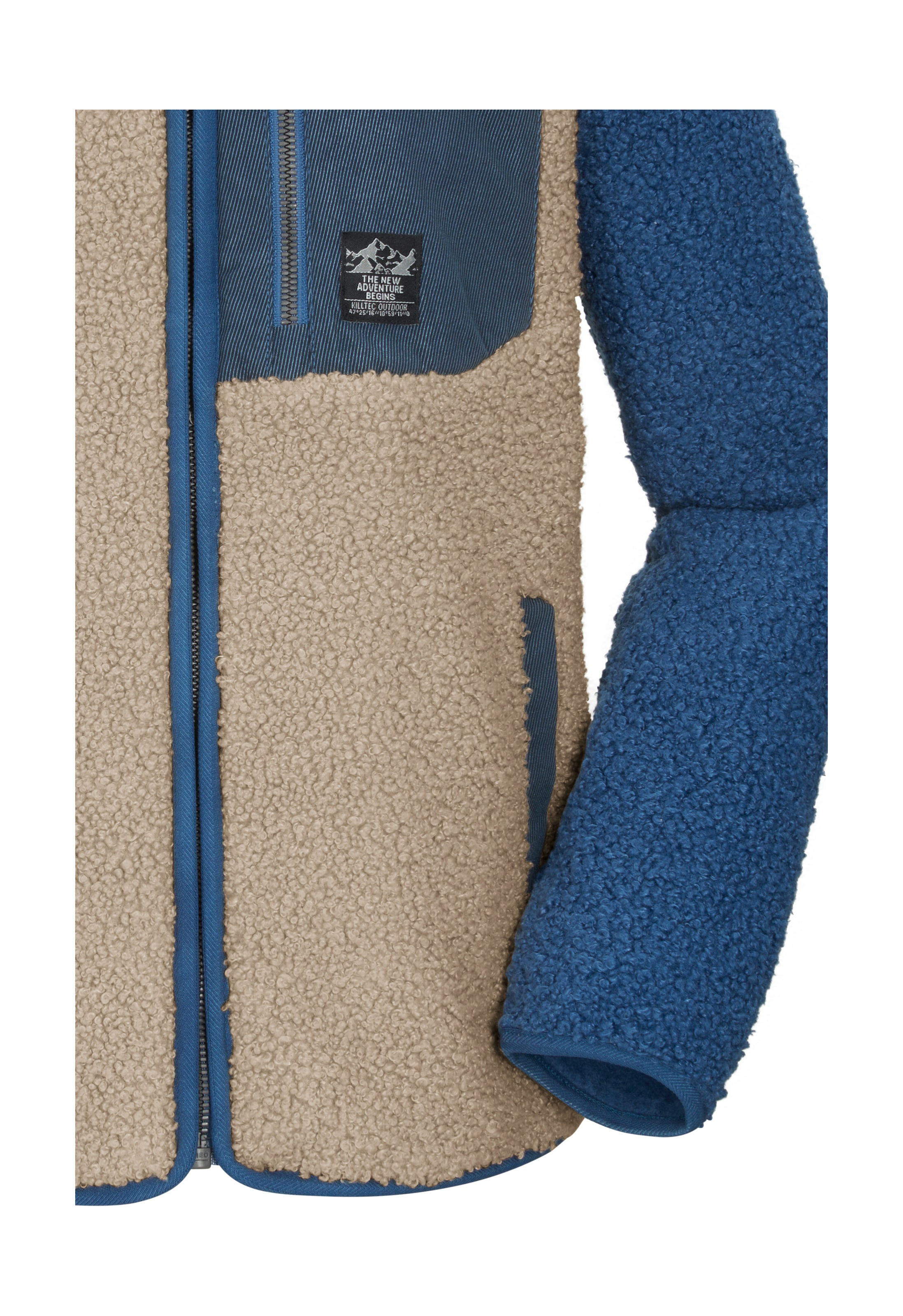 Killtec Fleecejacke »KOW 143 BYS FLC JCKT« Weiche Sherpa Fleecejacke, Kinnschutz, elastische Bündchen